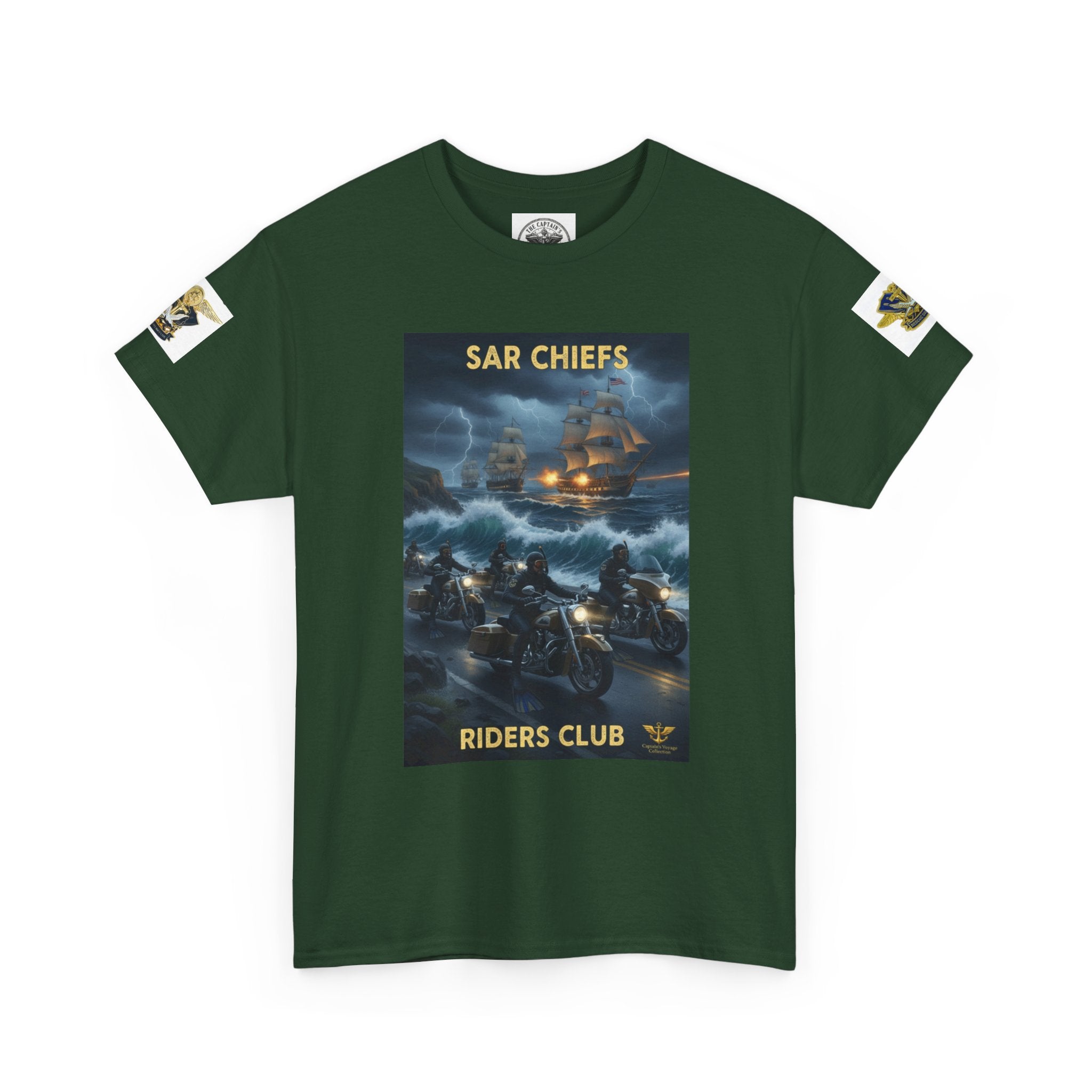 SAR Chiefs Riders Club Tee — NAS Pensacola Helicopter Rescue Graphic Shirt