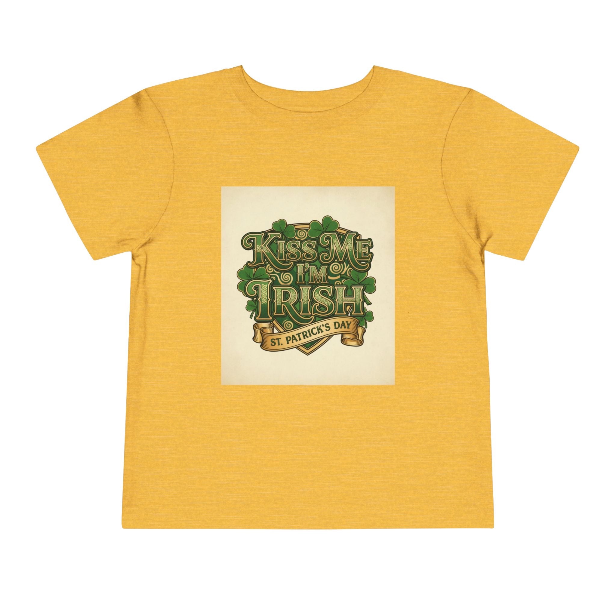 Toddler Tee — "Kiss Me I'm Irish" St. Patrick's Day Shirt