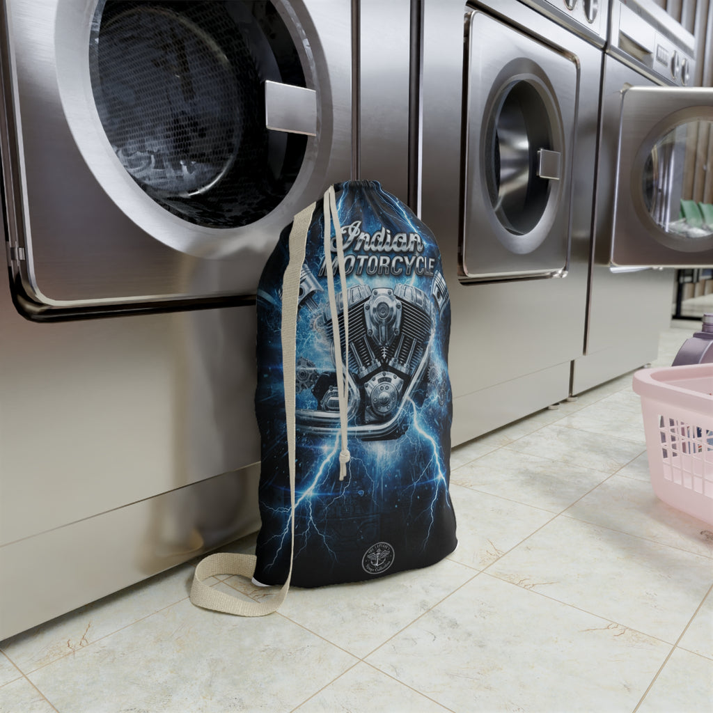 Indian Motorcycle Lightning Engine Laundry Bag