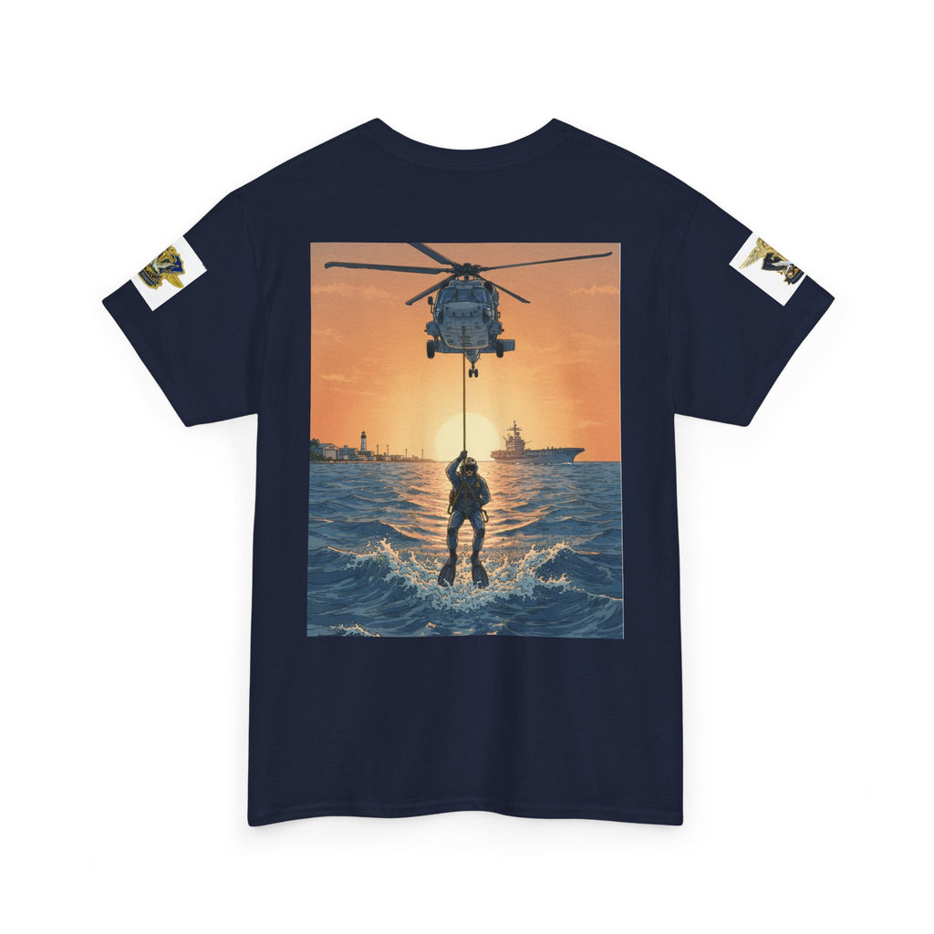 Military Rescue Riders Club T‑Shirt — SAR Chiefs Helicopter Tee