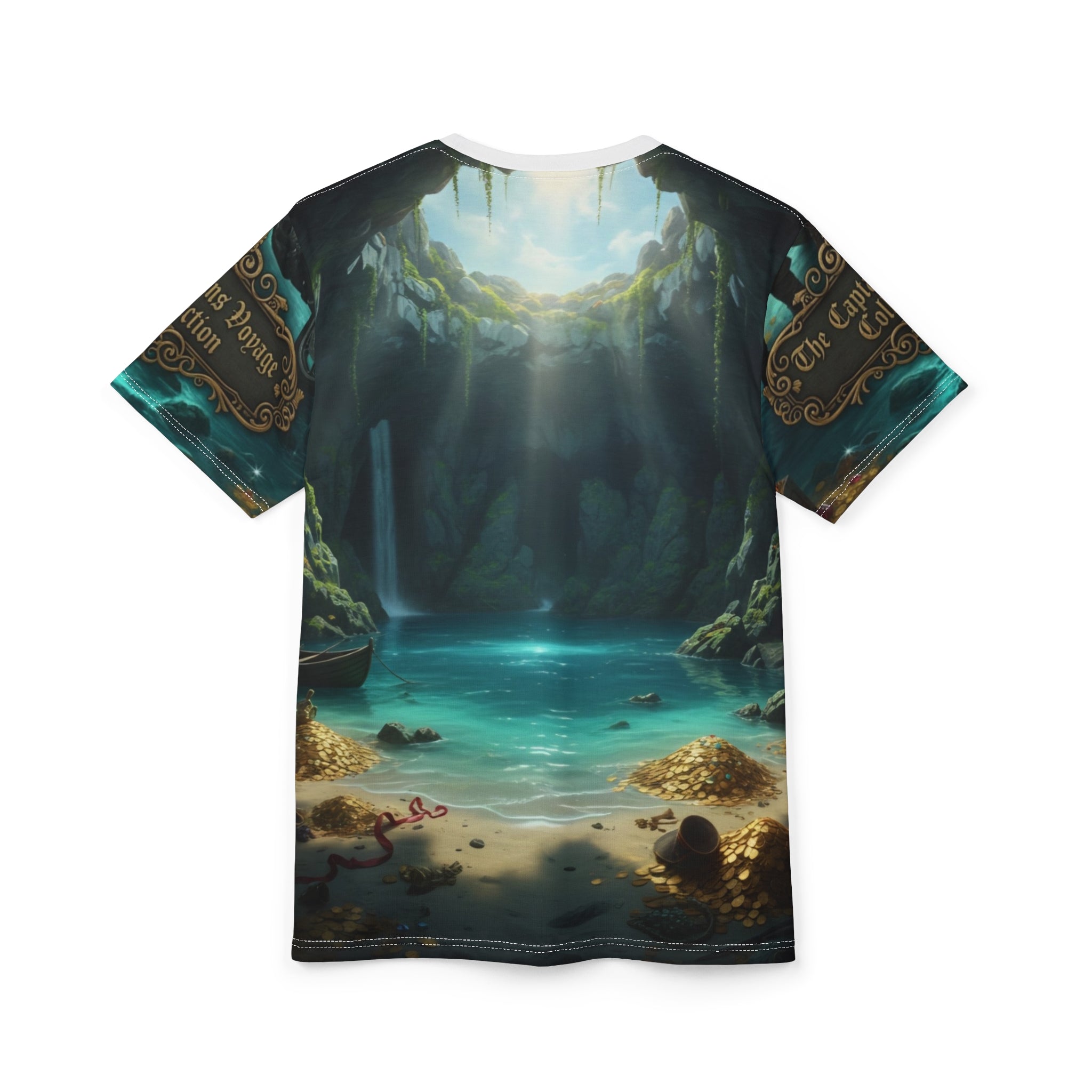 Captain's Voyage Pirate Ship Tee — Nautical Adventure All-Over Print