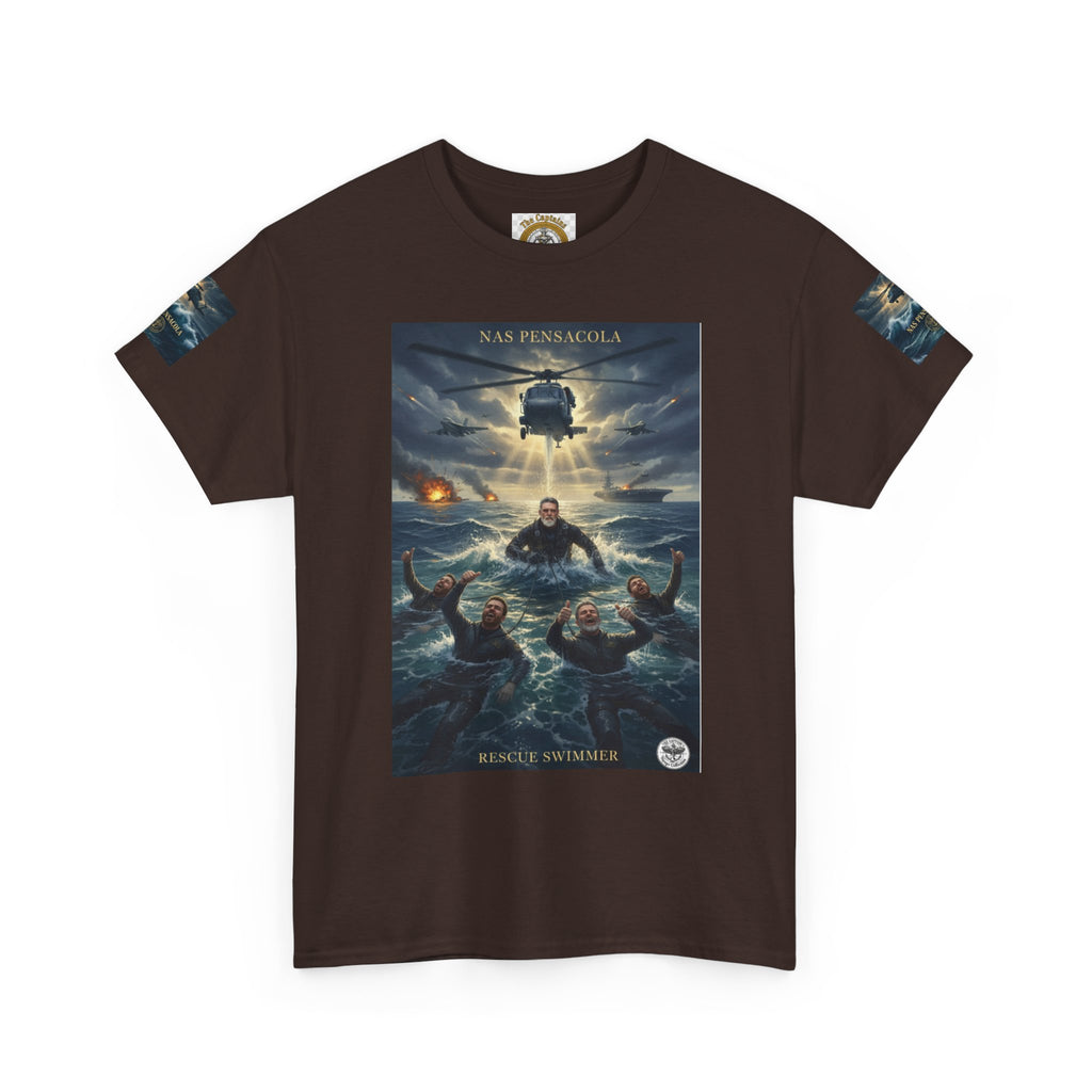 Rescue Mission Tee — Military Helicopter Search & Rescue Graphic T-Shirt