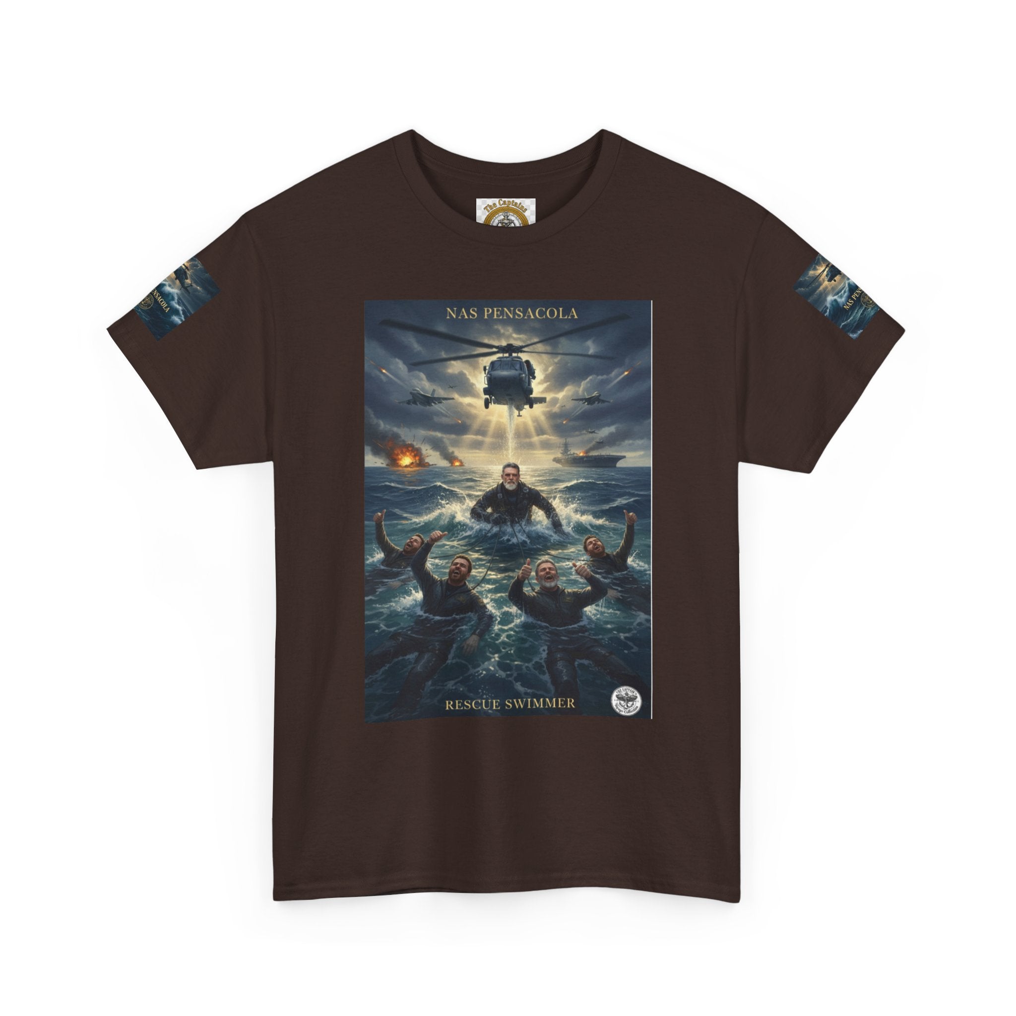 Rescue Mission Tee — Military Helicopter Search & Rescue Graphic T-Shirt