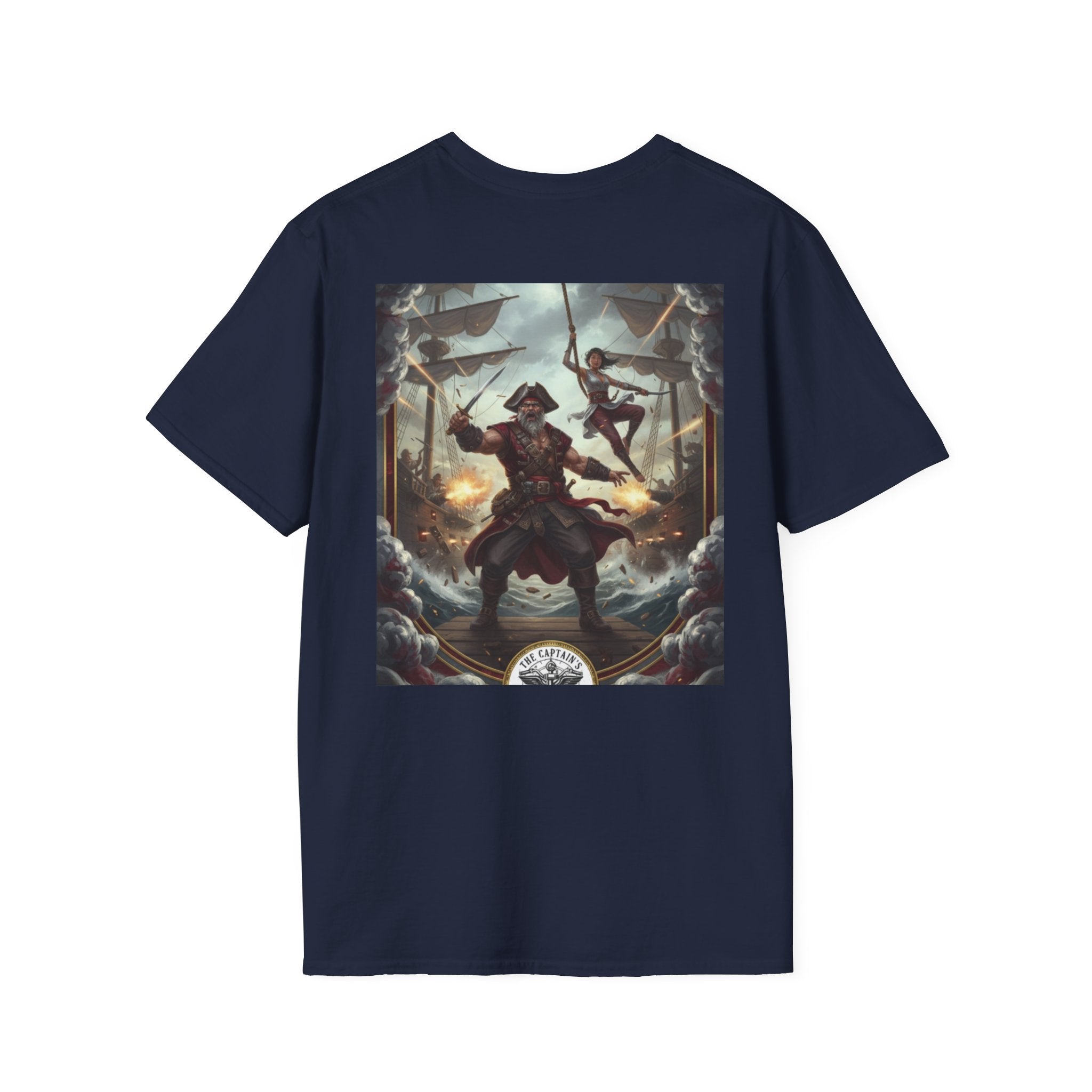 Pirate Captain T-Shirt — Vintage Nautical Adventure Graphic Tee