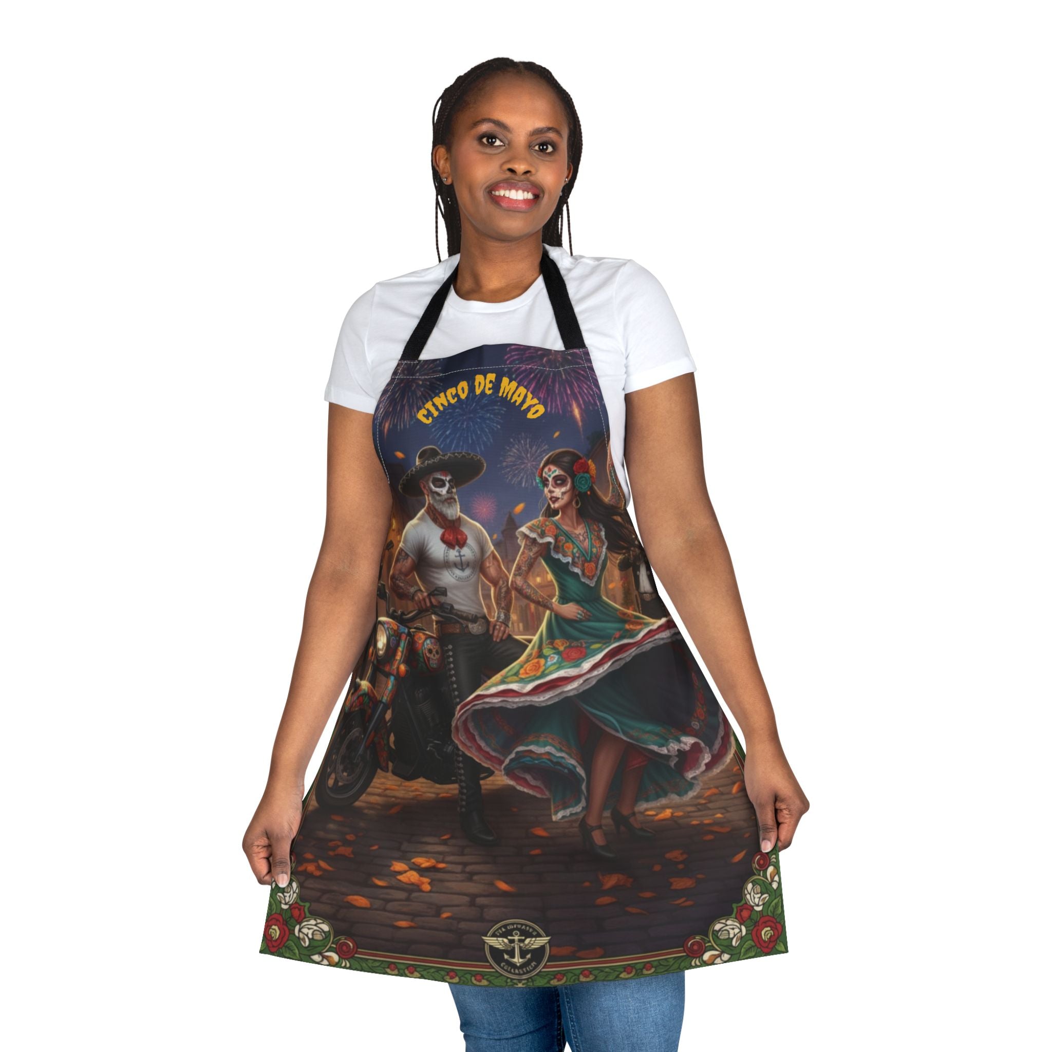 Cinco de Mayo Day of the Dead Fiesta Apron