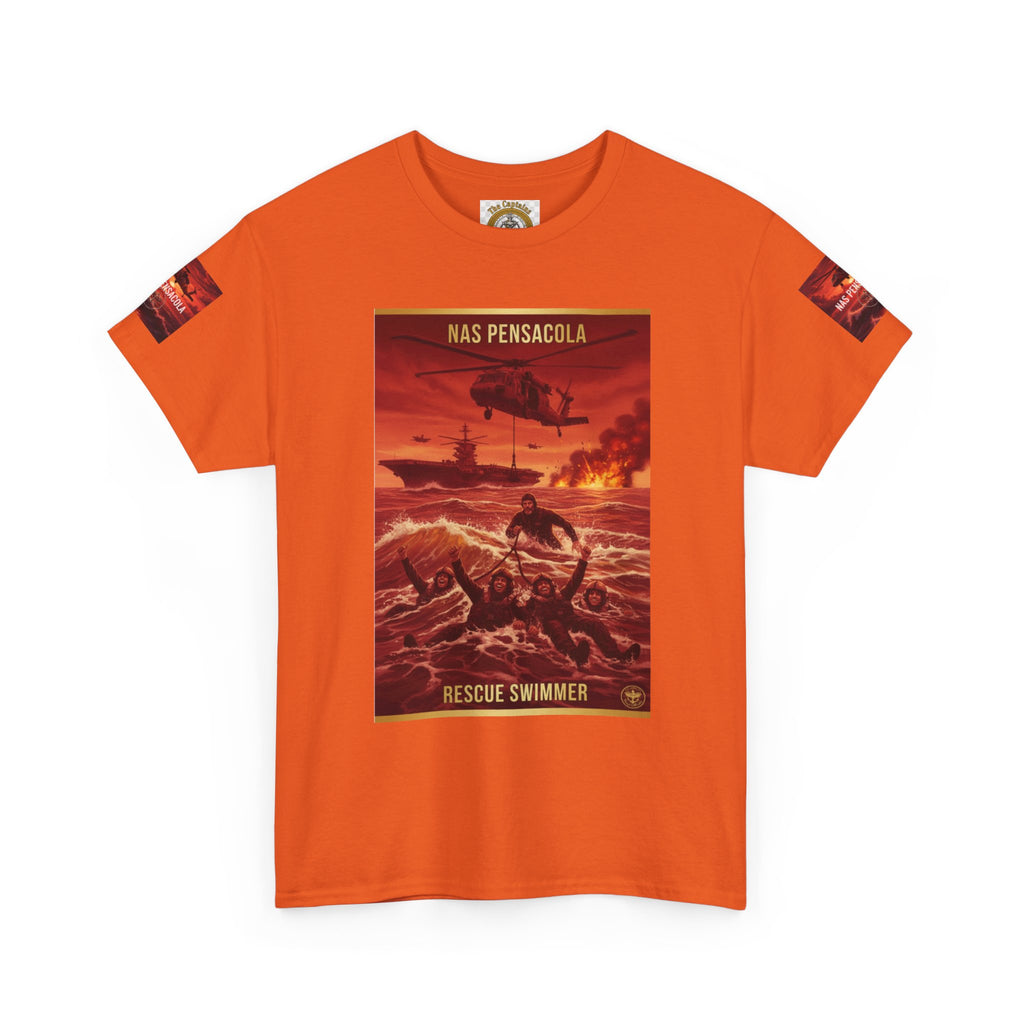 Rescue Swimmer Graphic Tee — NAS Pensacola Military Helicopter Design