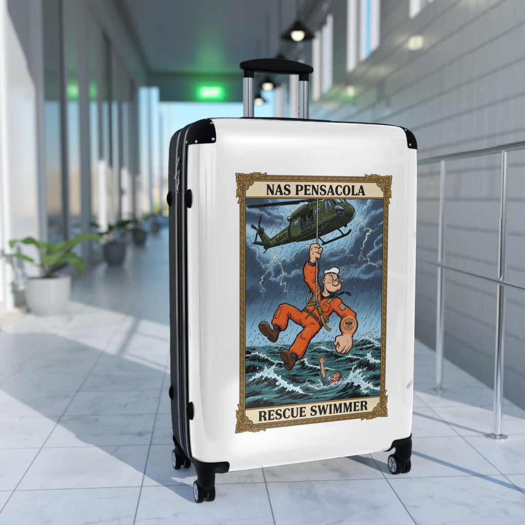 NAS Pensacola Rescue Swimmer Suitcase – Military Search & Rescue Luggage