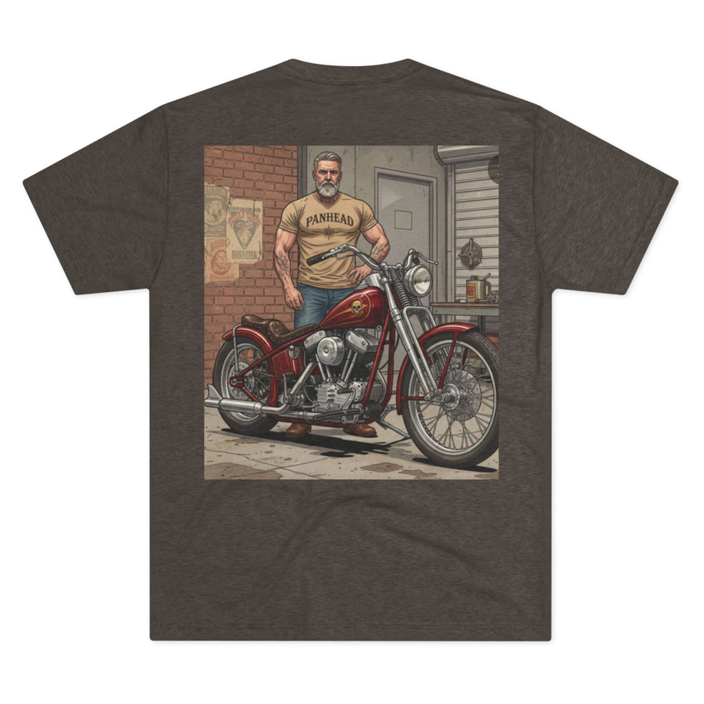 Vintage Biker Garage Tee — 'Somewhere' Motorcycle Illustration T-Shirt