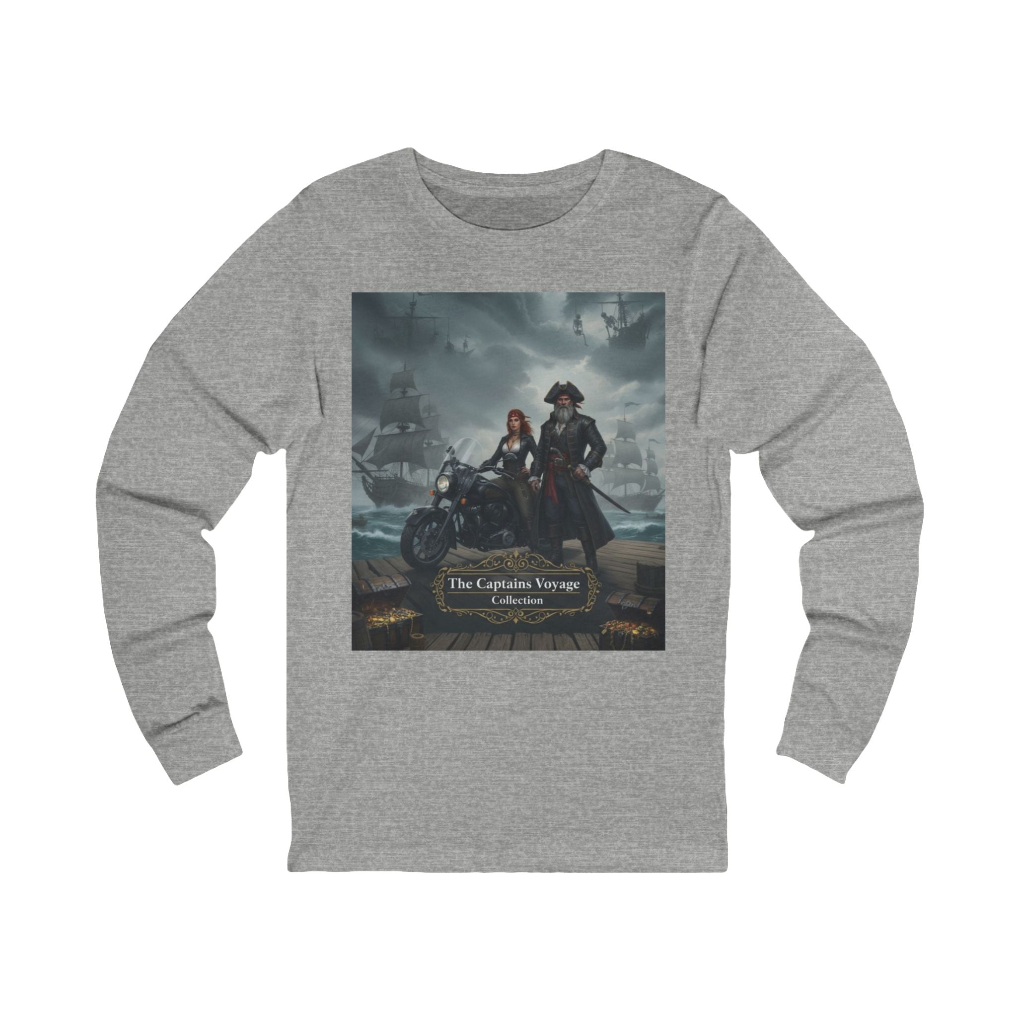 Pirate Crew Long Sleeve Tee - The Lantern Thieves Ship Design