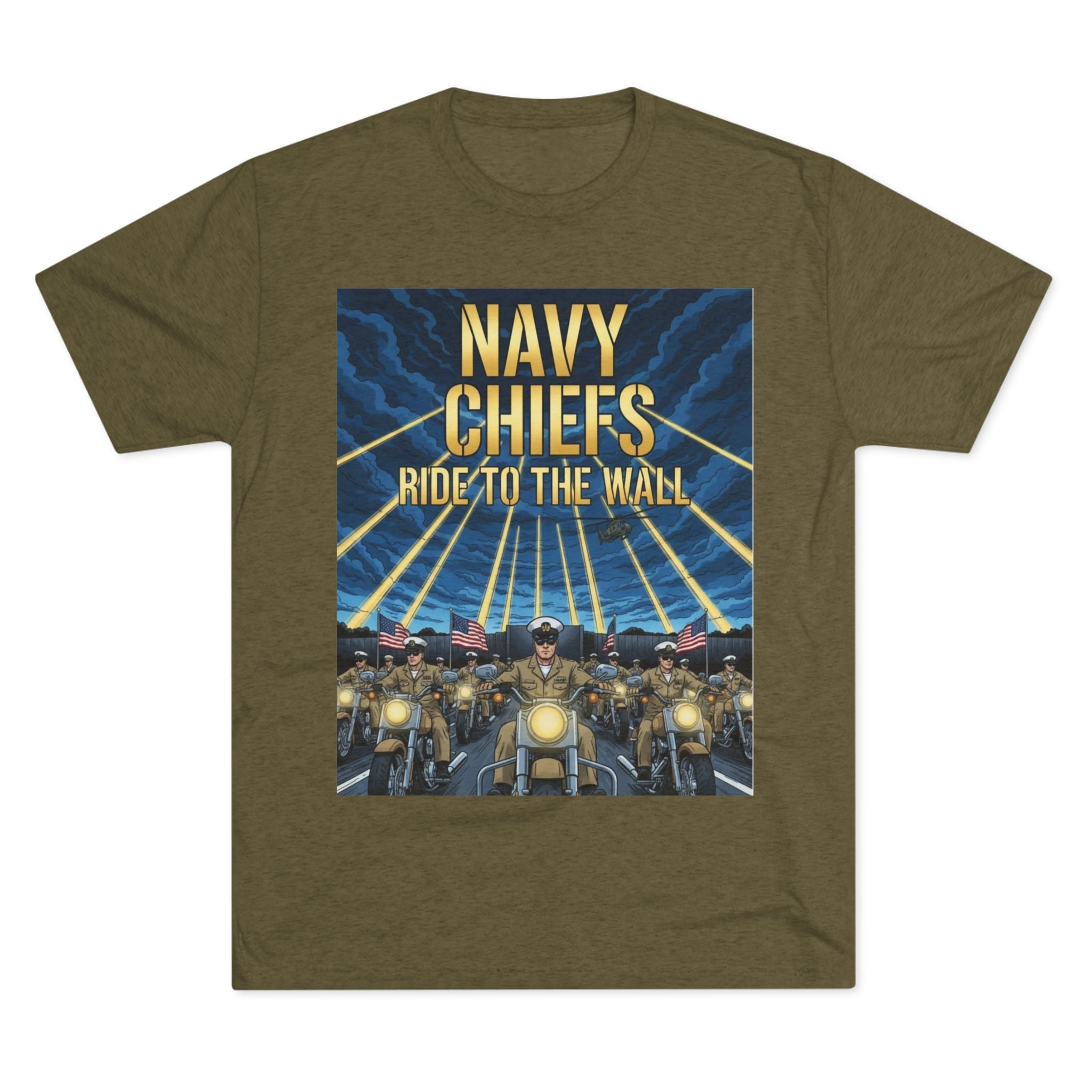 Navy Chiefs Ride to the Wall T-Shirt — "2nd Option... FAFO" Veteran Tribute Tee