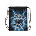 Indian Motorcycle Lightning Drawstring Bag — Vintage V-Twin Engine Gym Sack