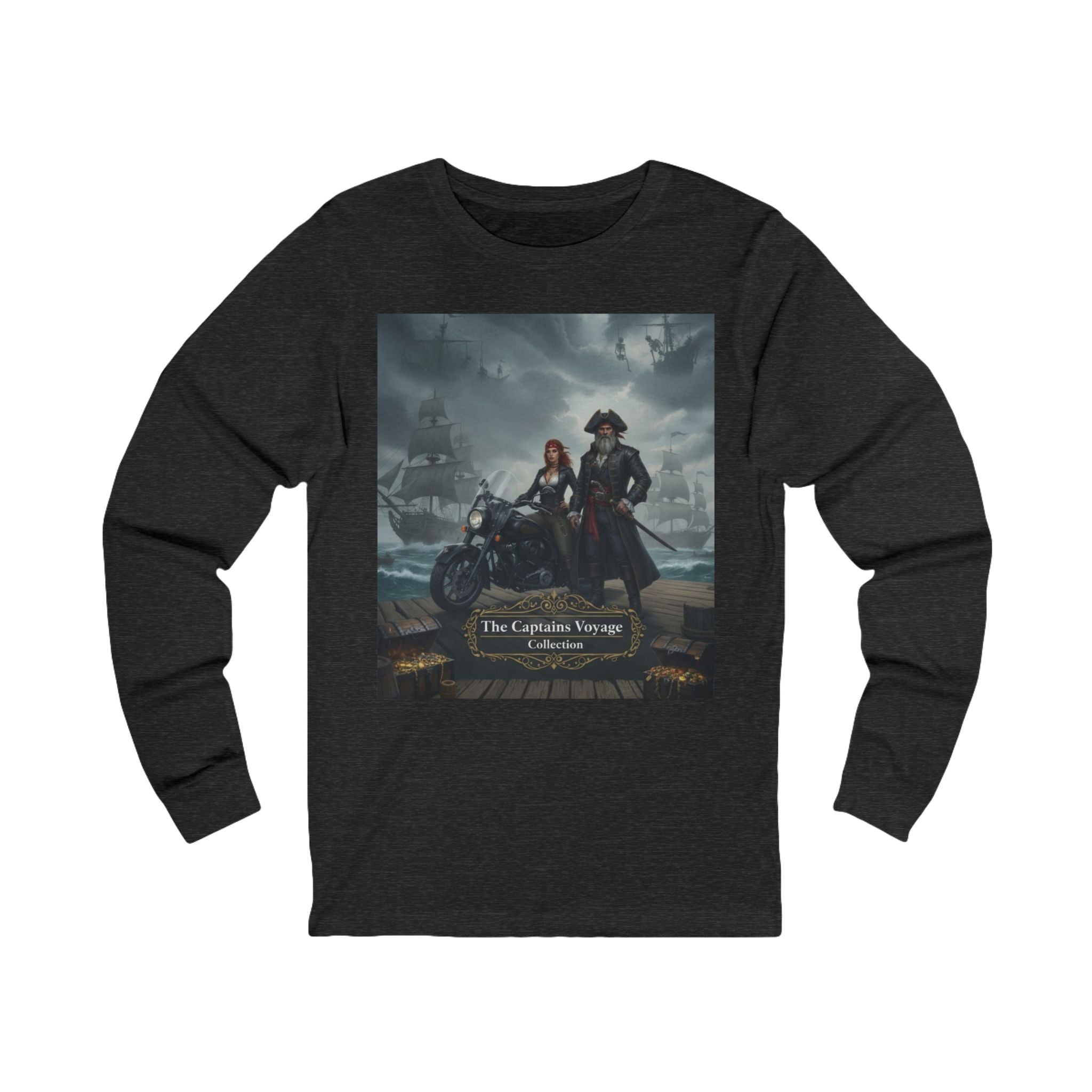 Pirate Crew Long Sleeve Tee - The Lantern Thieves Ship Design