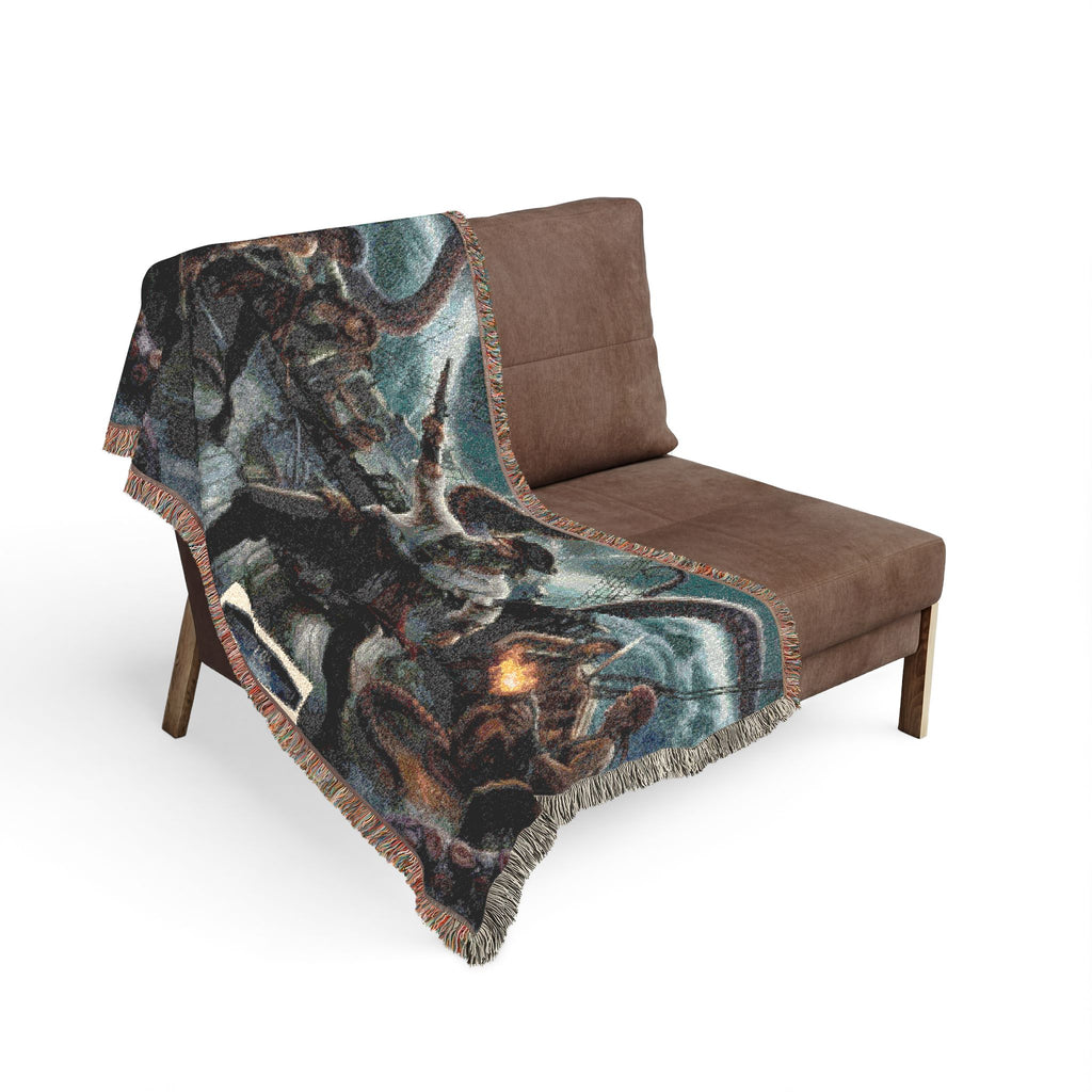 Pirate Battle Woven Blanket — Nautical Adventure Throw for Fans
