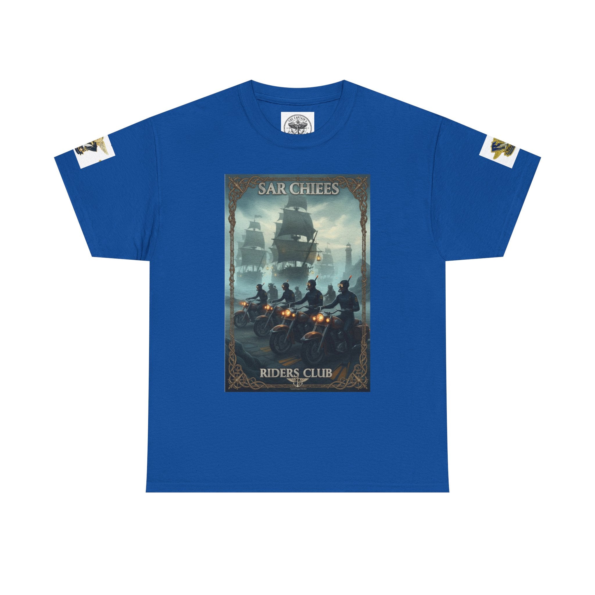 Navy Riders Club Graphic Tee — Vintage Naval Rescue Poster Shirt