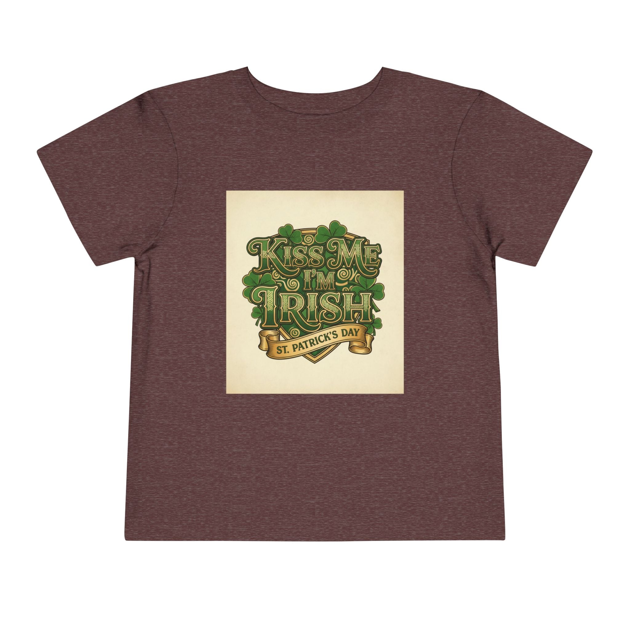 Toddler Tee — "Kiss Me I'm Irish" St. Patrick's Day Shirt