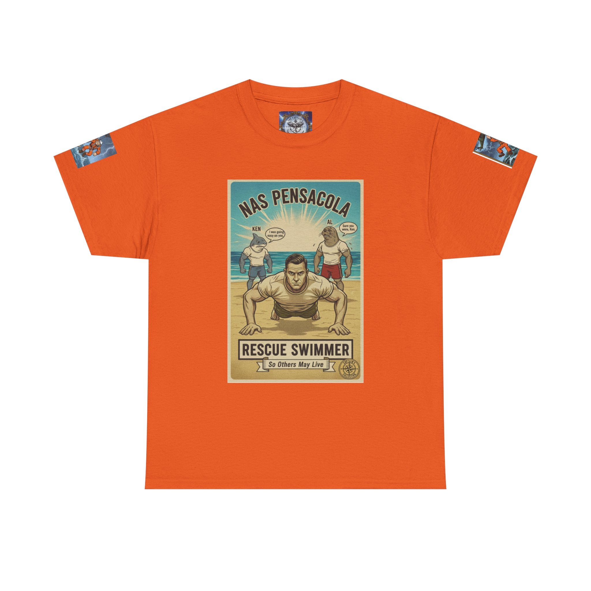 Rescue Swimmer Tee — NAS Pensacola Search & Rescue Helmet Tag T-Shirt