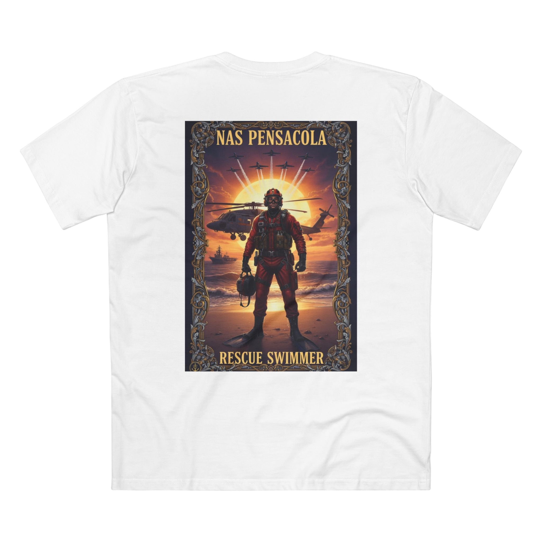 Navy Chiefs Club T‑Shirt – NAS Pensacola Rescue Swimmer Tribute Tee