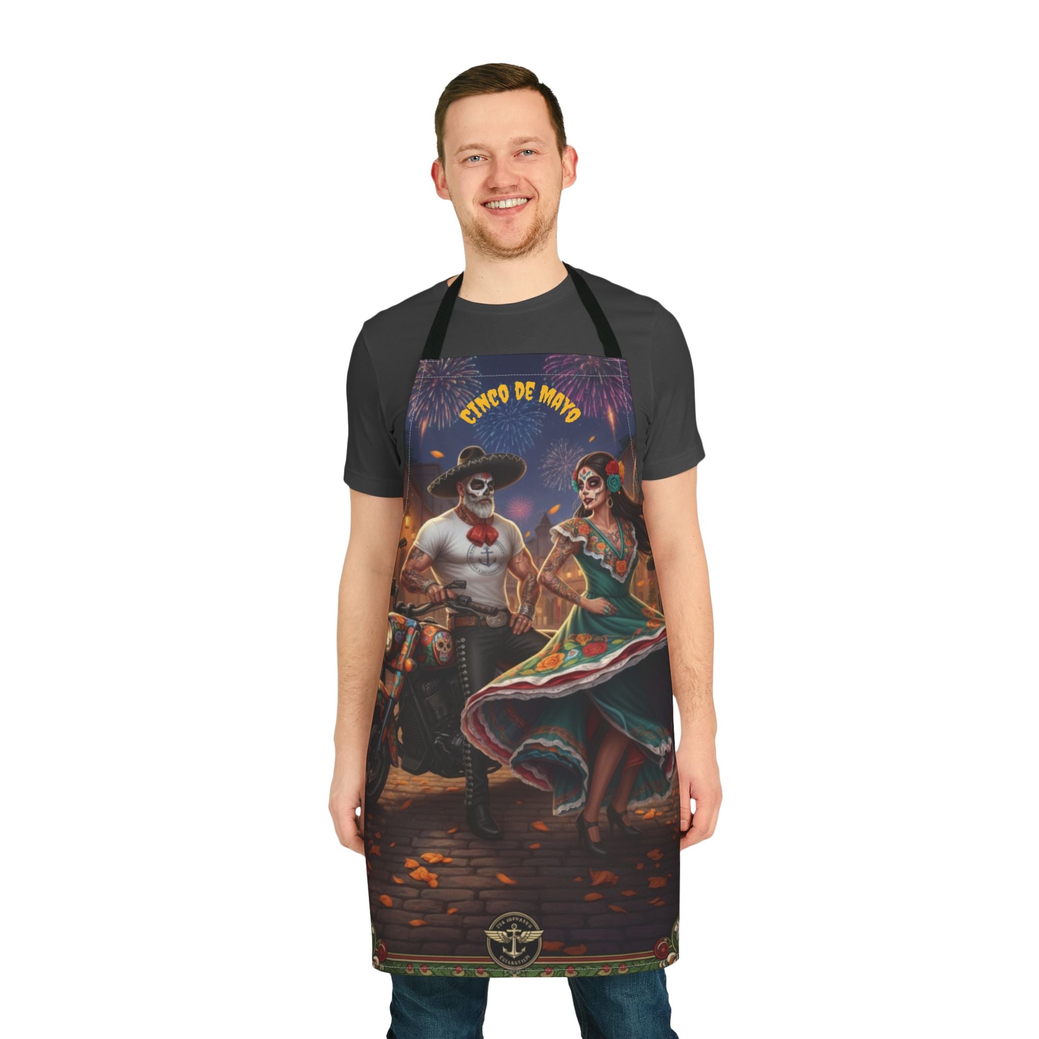 Cinco de Mayo Day of the Dead Fiesta Apron