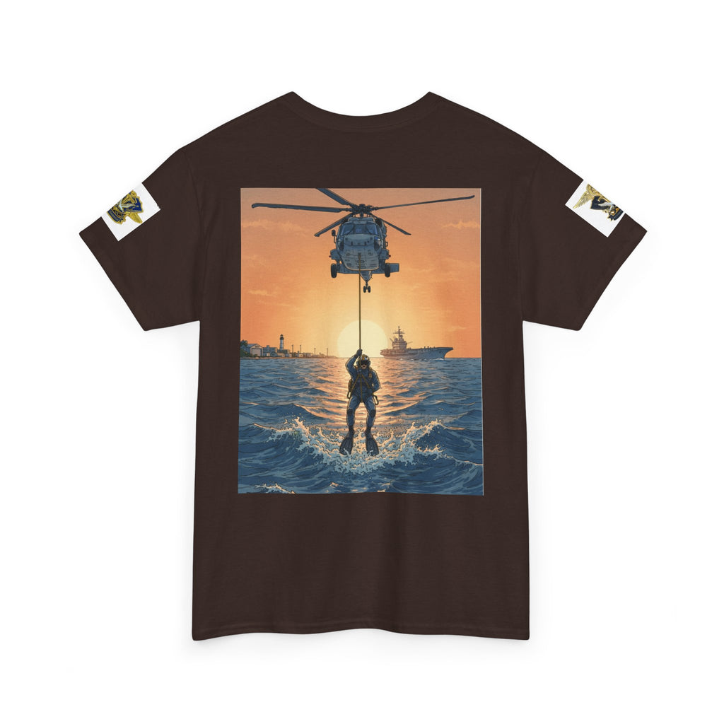 Military Rescue Riders Club T‑Shirt — SAR Chiefs Helicopter Tee
