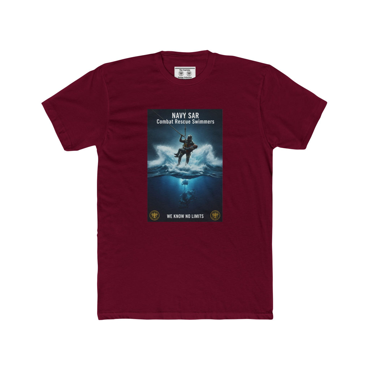 Navy SAR Combat Rescue Swimmers Graphic Tee — "We Know No Limits"