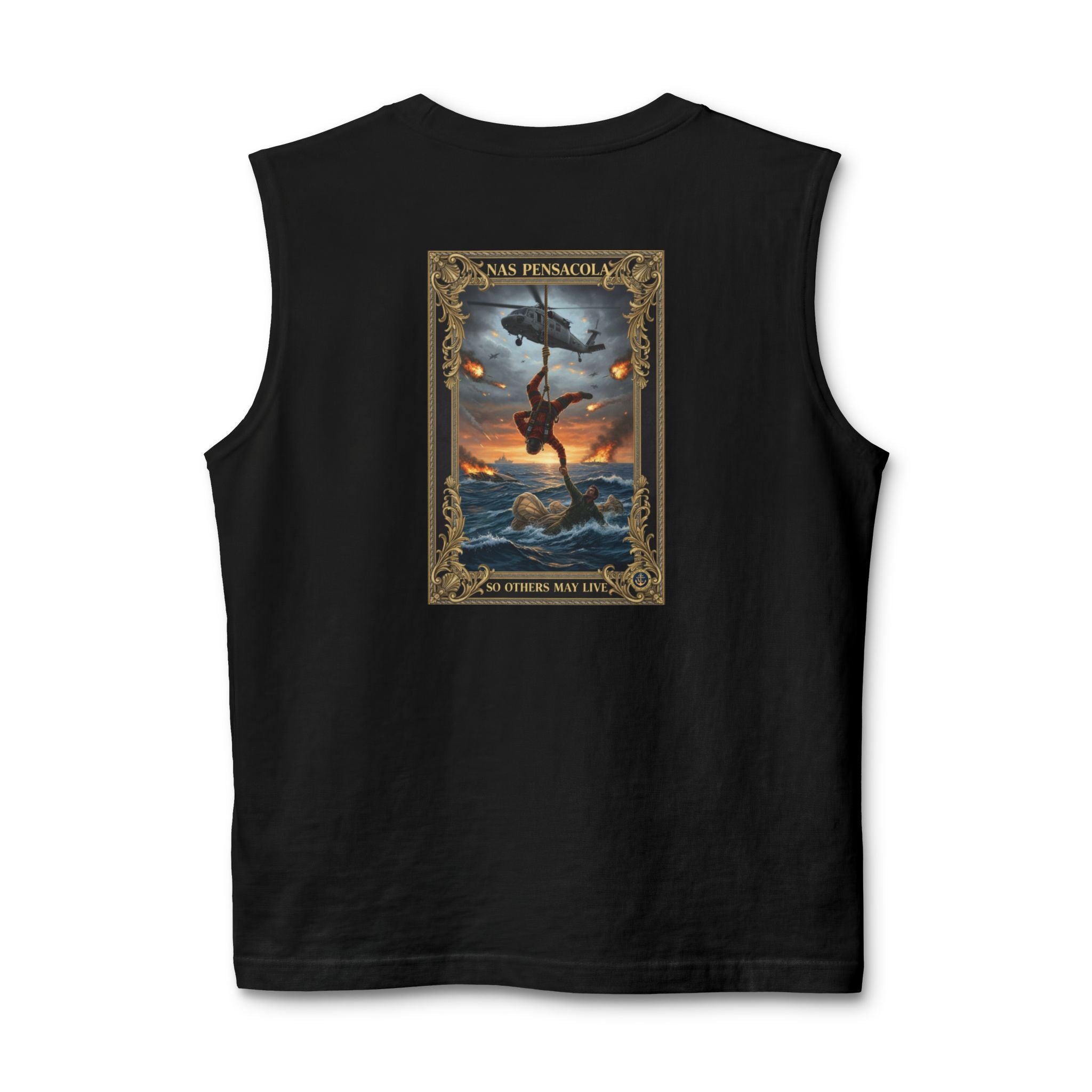 Military NAS Pensacola Tank Top — Navy Aviation Helicopter Design