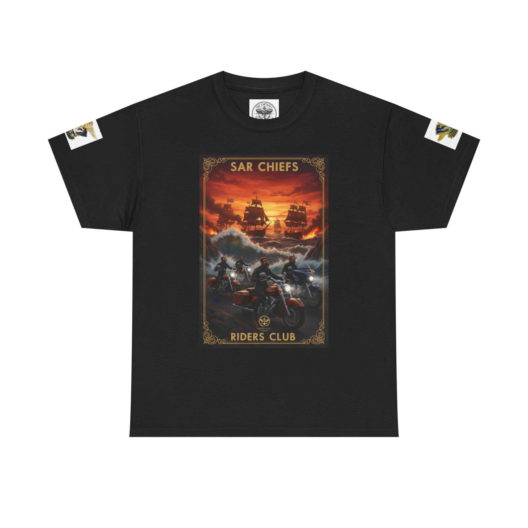 Military Rescue Riders Club T‑Shirt — SAR Chiefs Helicopter Tee