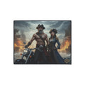 Pirate Captain & Corsair Heavy-Duty Floor Mat — Nautical Motorcycle Art Rug