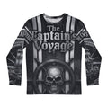 The Captain's Voyage Skull Ship Long Sleeve Shirt