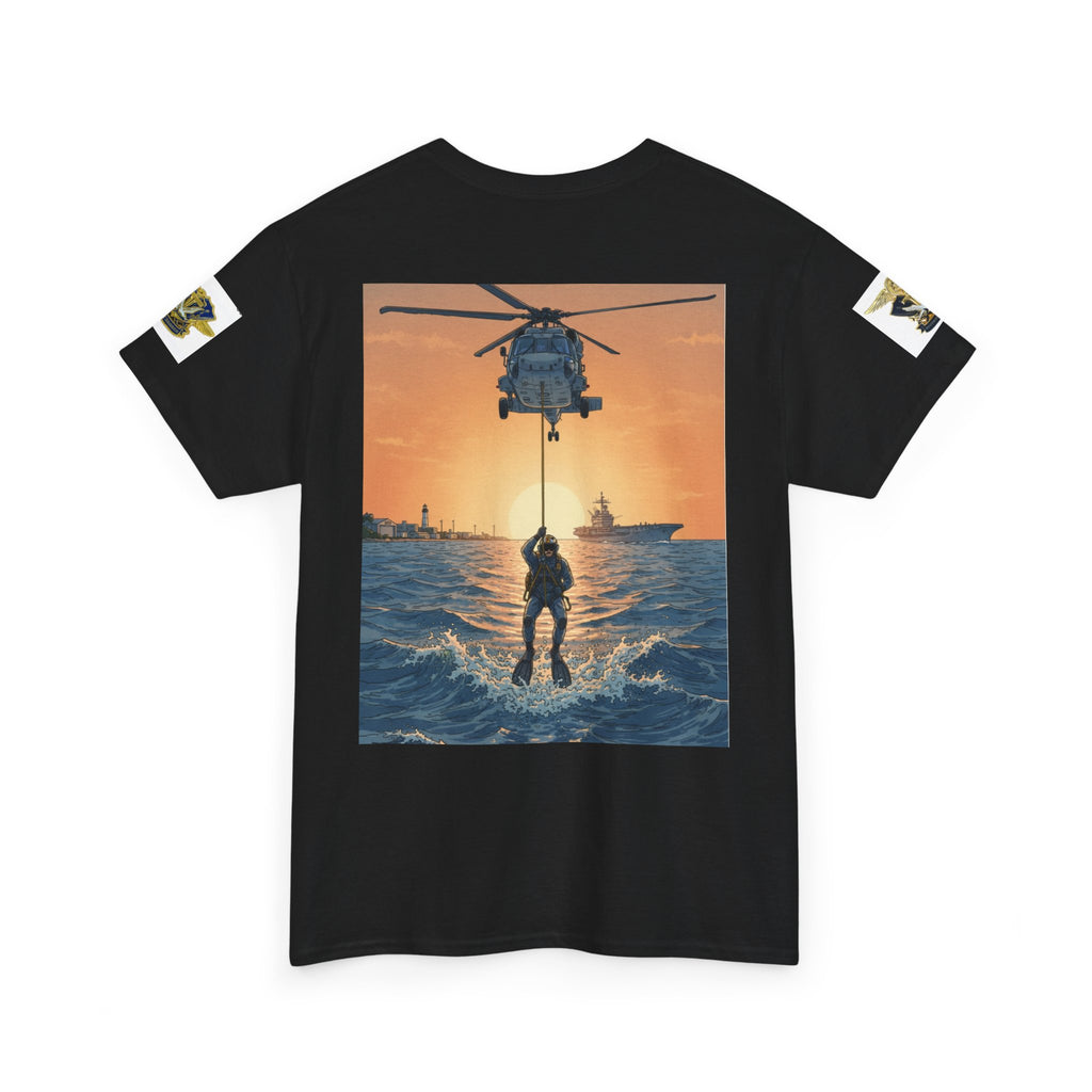 Military Rescue Riders Club T‑Shirt — SAR Chiefs Helicopter Tee