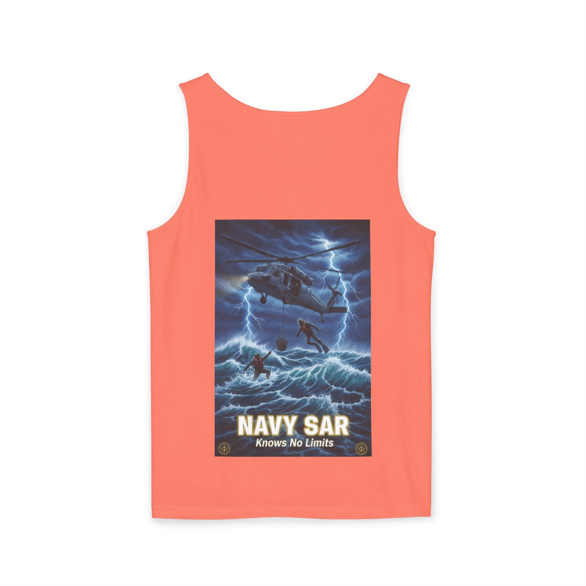 Navy SAR Tank Top — "We Know No Limits" Combat Rescue Swimmers