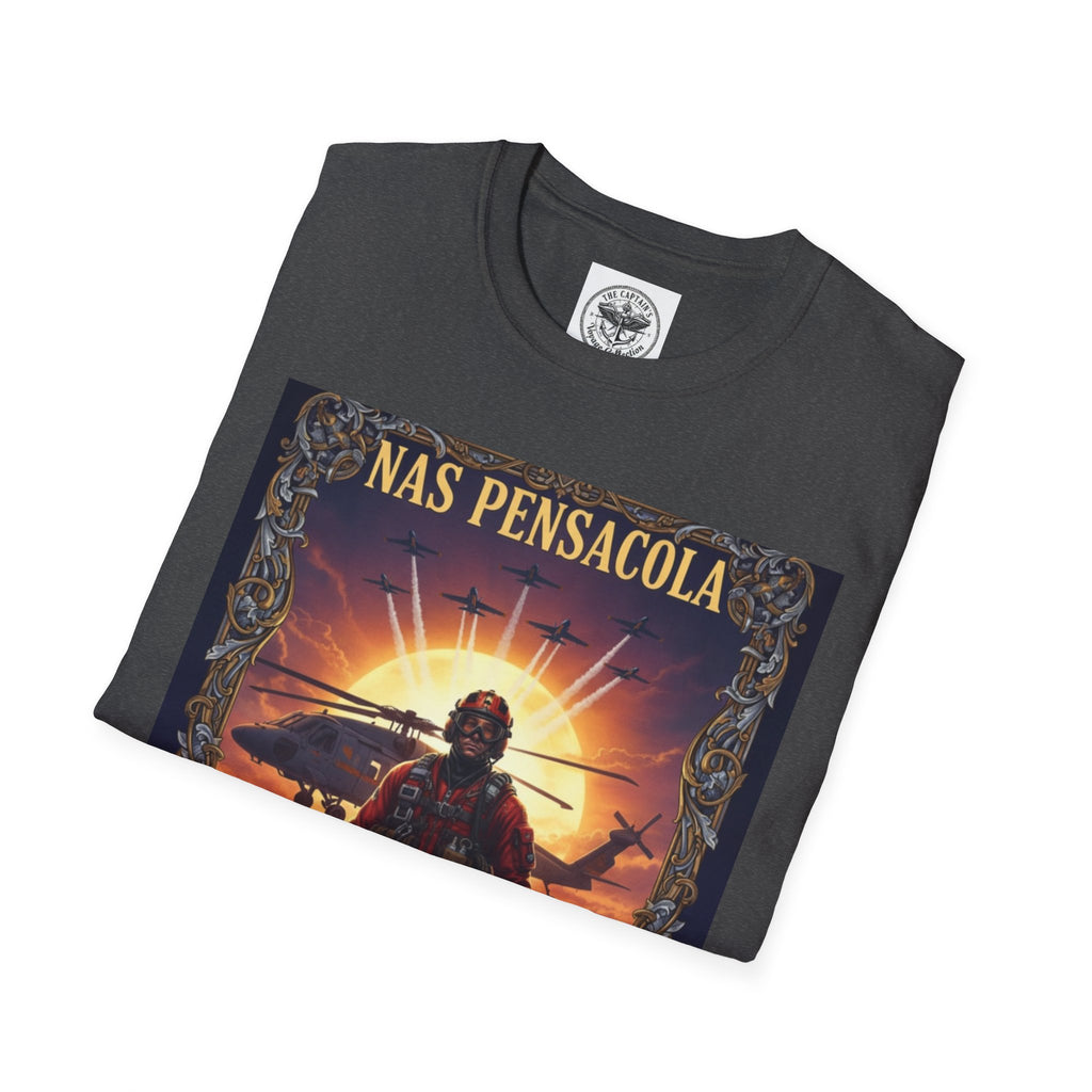 NAS Pensacola Rescue Crew T-Shirt — Navy SAR Helicopter Search & Rescue Tee