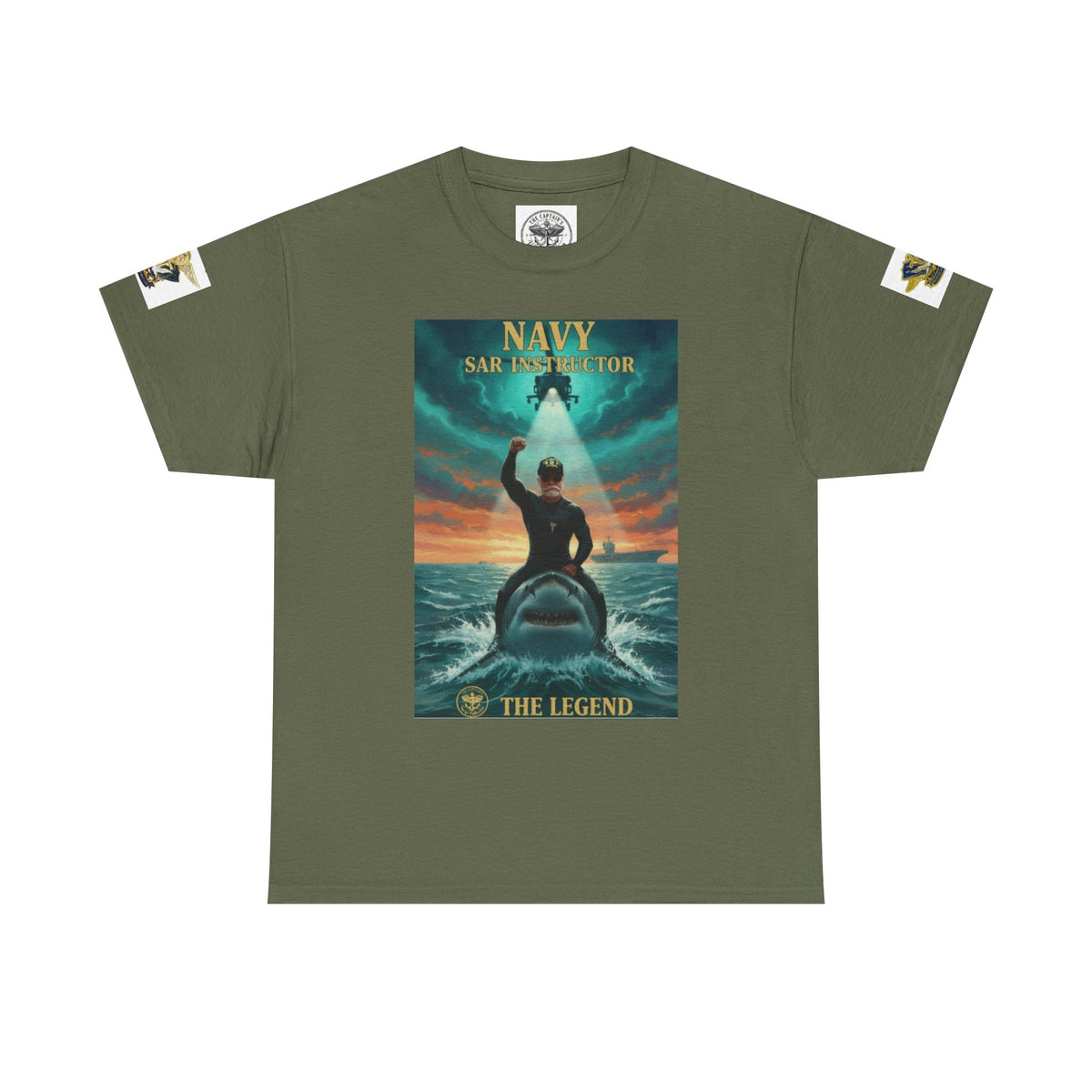 Navy SAR Helicopter Rescue Tee — "The Legend" Search & Rescue Tribute