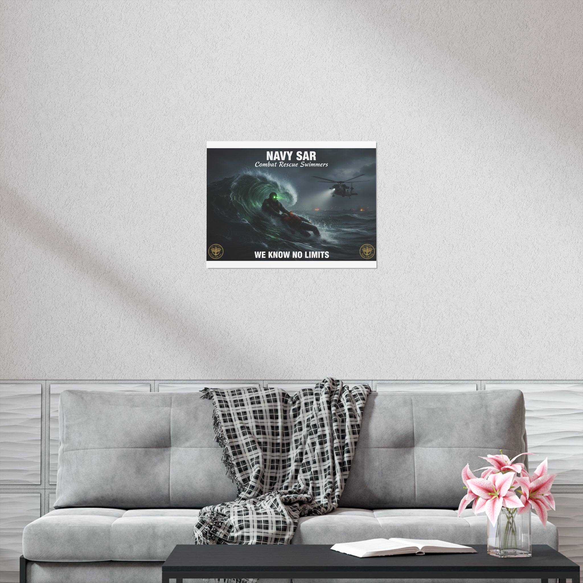 Navy SAR Combat Rescue Swimmers Poster — We Know No Limits