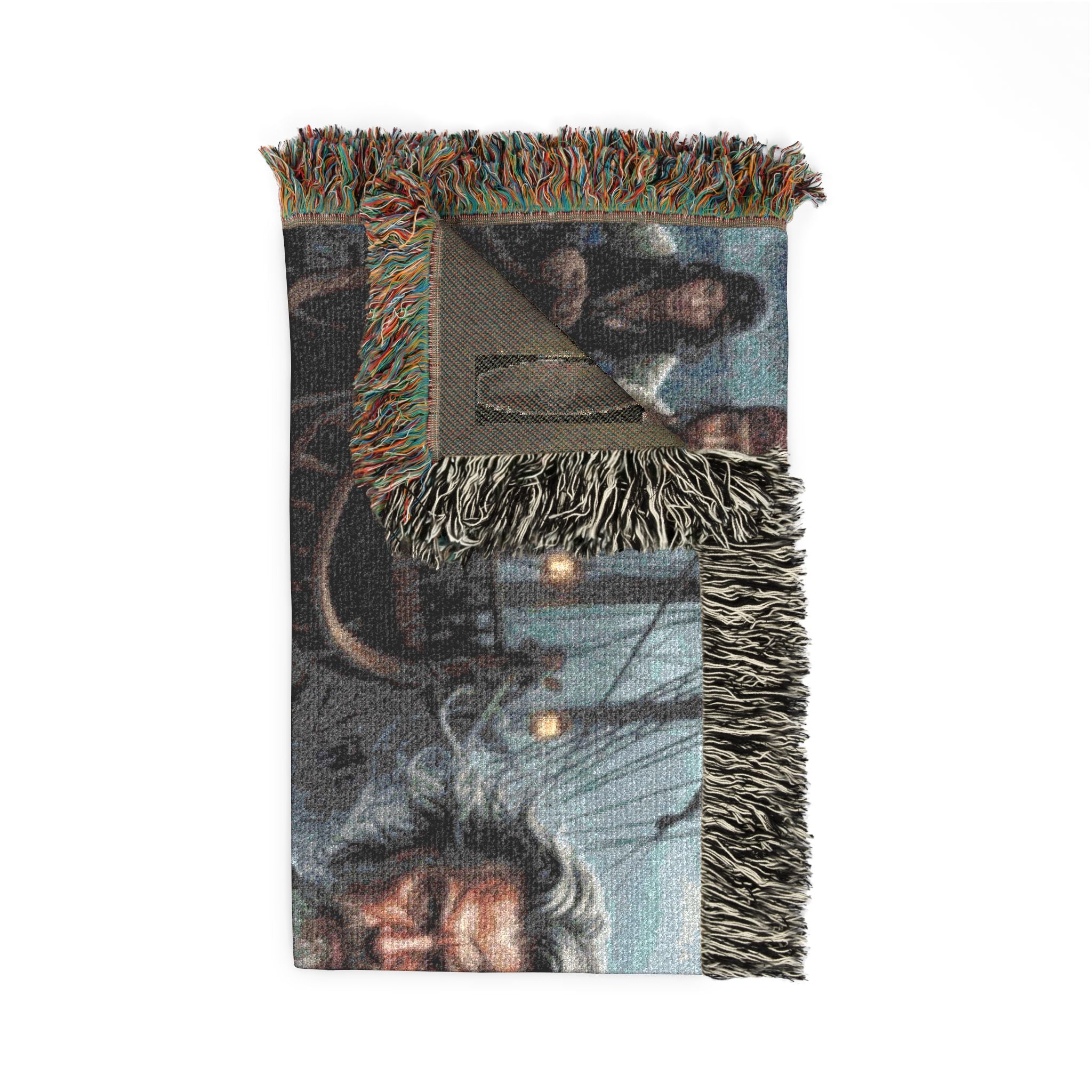 Pirate Captain Woven Blanket — Nautical Storm Ship Crew Throw