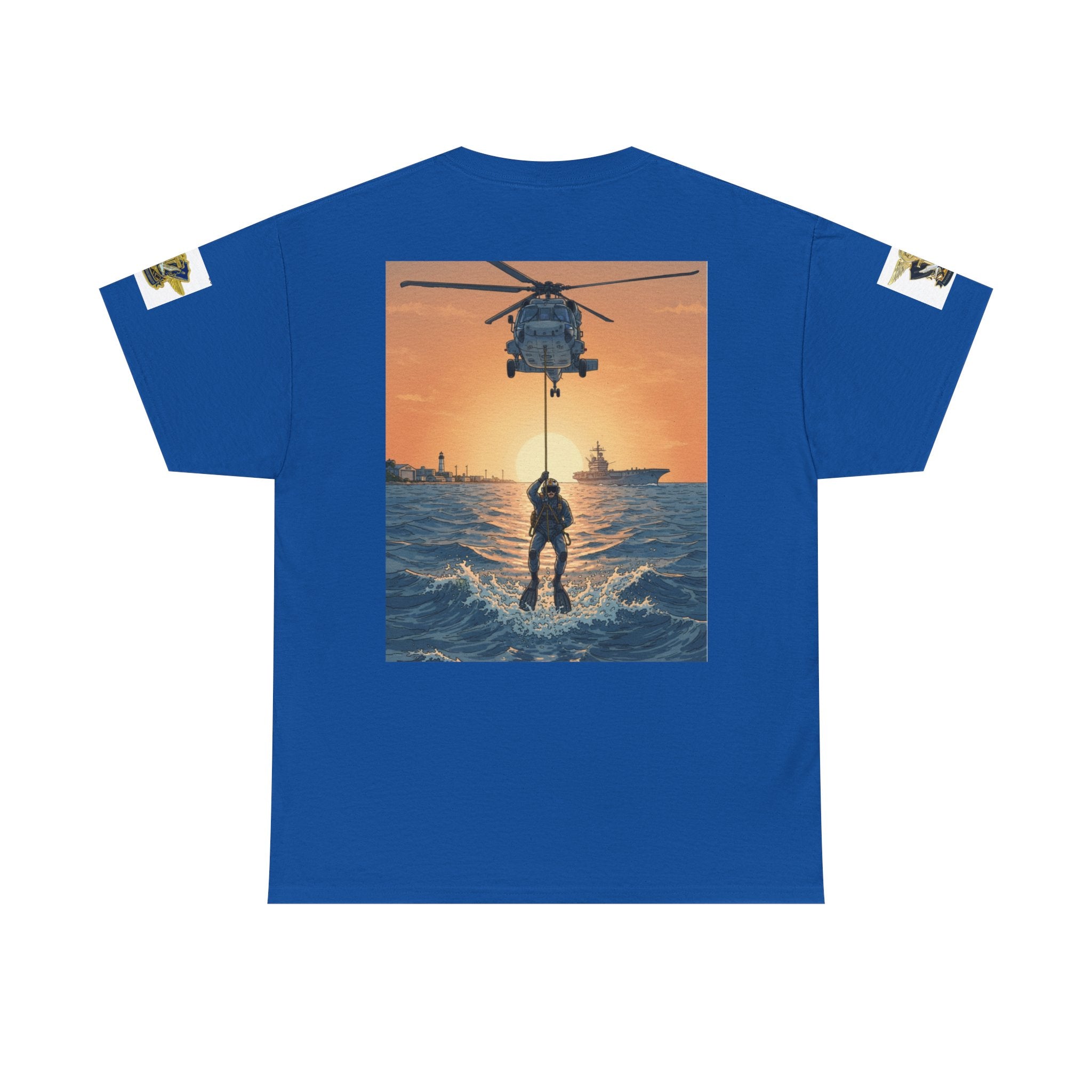 Military Rescue Riders Club T‑Shirt — SAR Chiefs Helicopter Tee