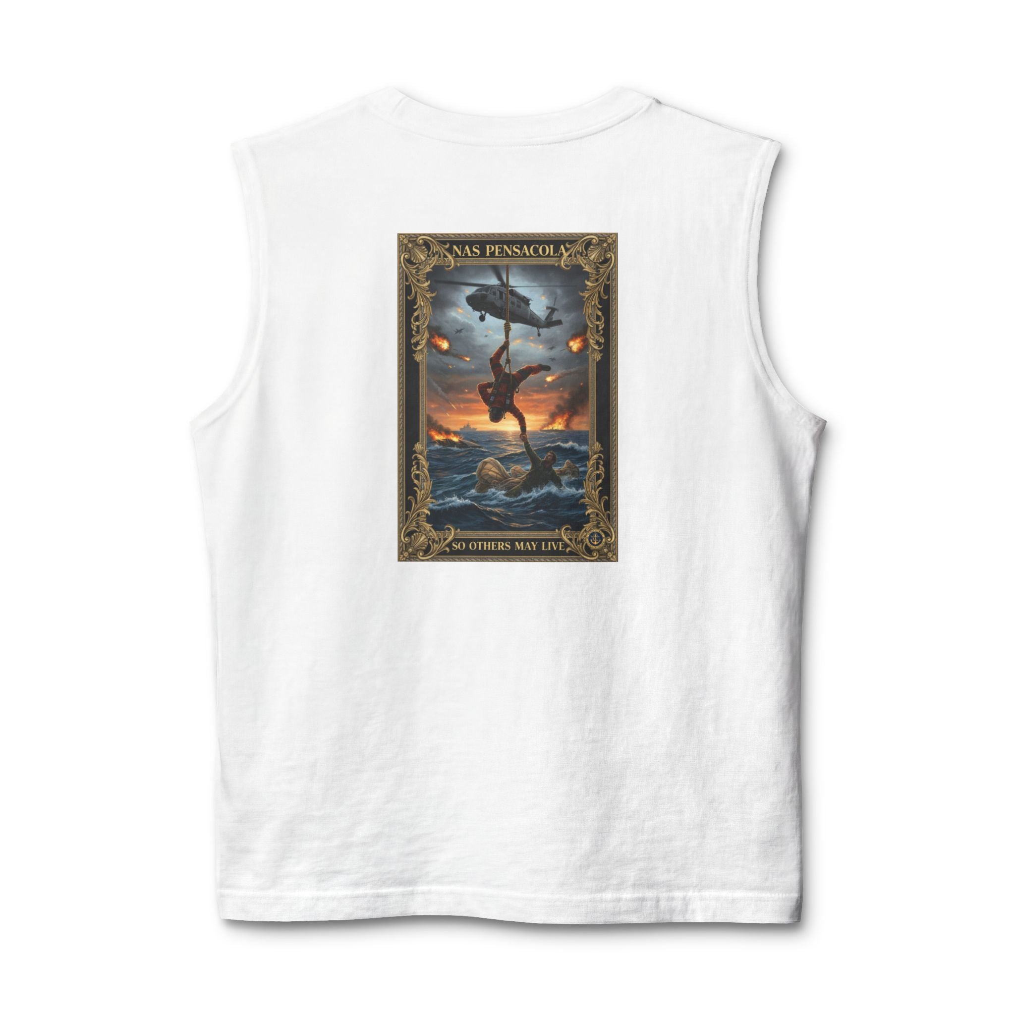 Military NAS Pensacola Tank Top — Navy Aviation Helicopter Design