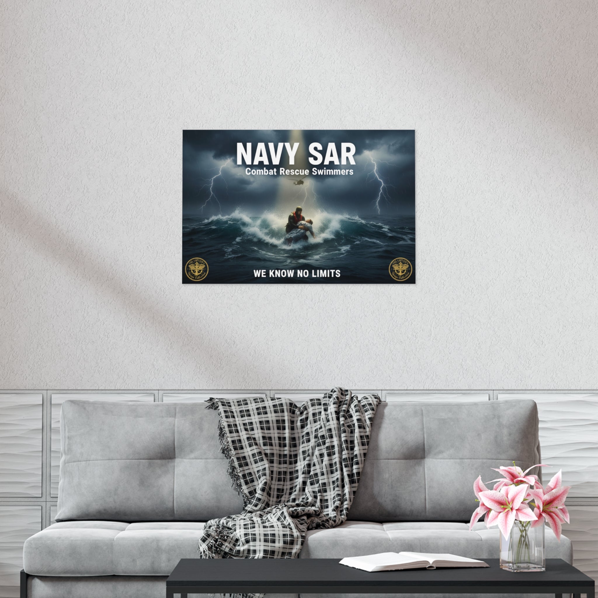 Navy SAR Combat Rescue Swimmers Poster — "We Know No Limits"