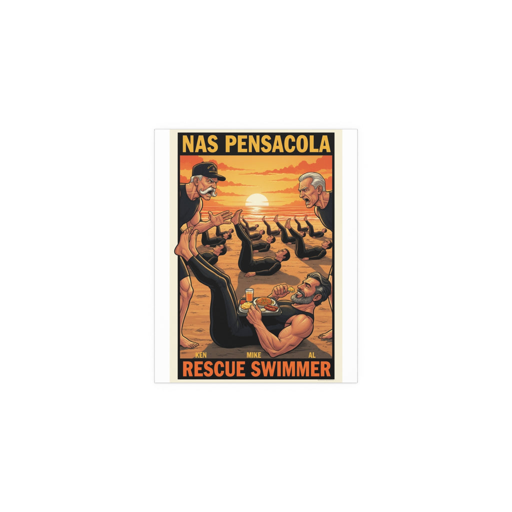 Helicopter Rescue Silk Poster — Search & Rescue Wall Art (Indoor/Outdoor)