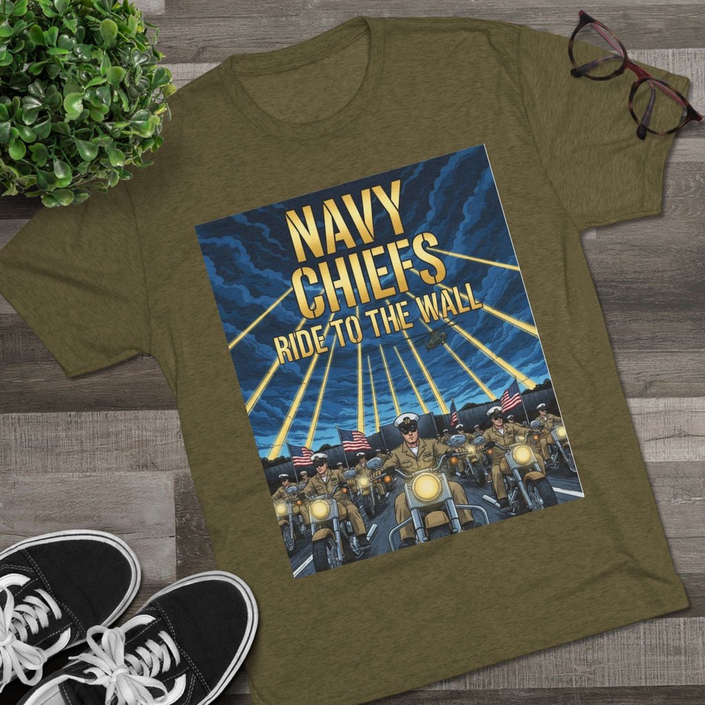 Navy Chiefs Ride to the Wall T-Shirt — "2nd Option... FAFO" Veteran Tribute Tee