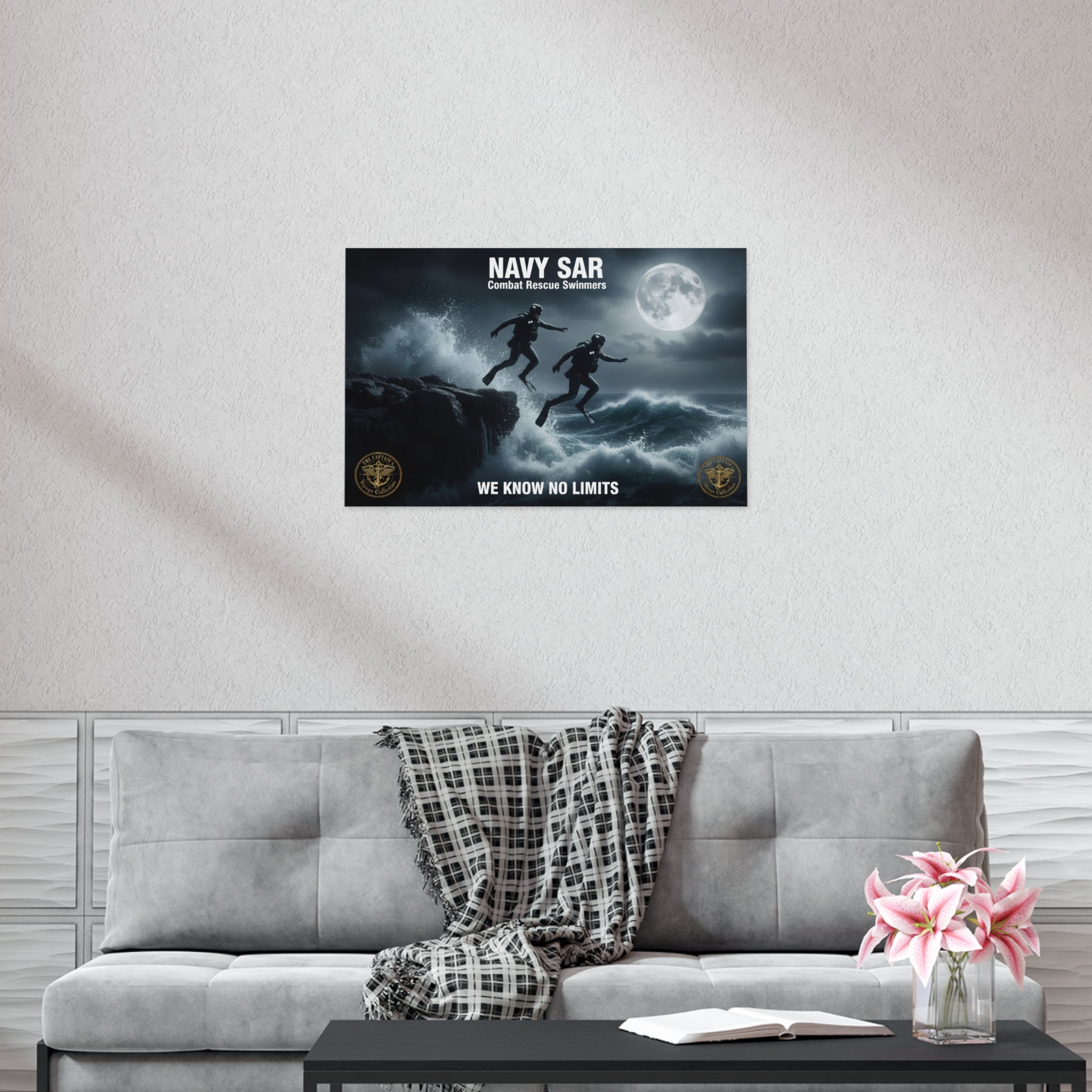 Navy SAR Combat Rescue Swimmers Poster — "We Know No Limits"