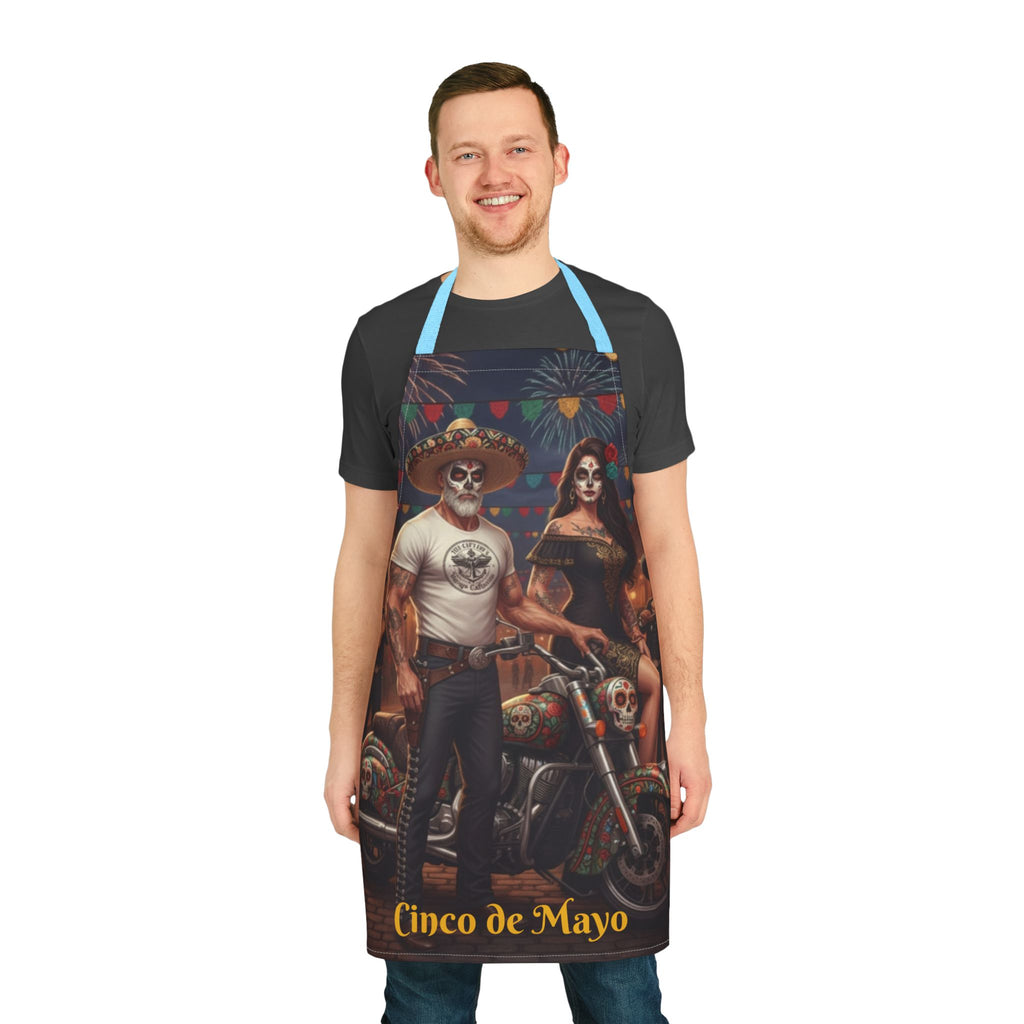 Cinco de Mayo Day of the Dead Motorcycle Apron