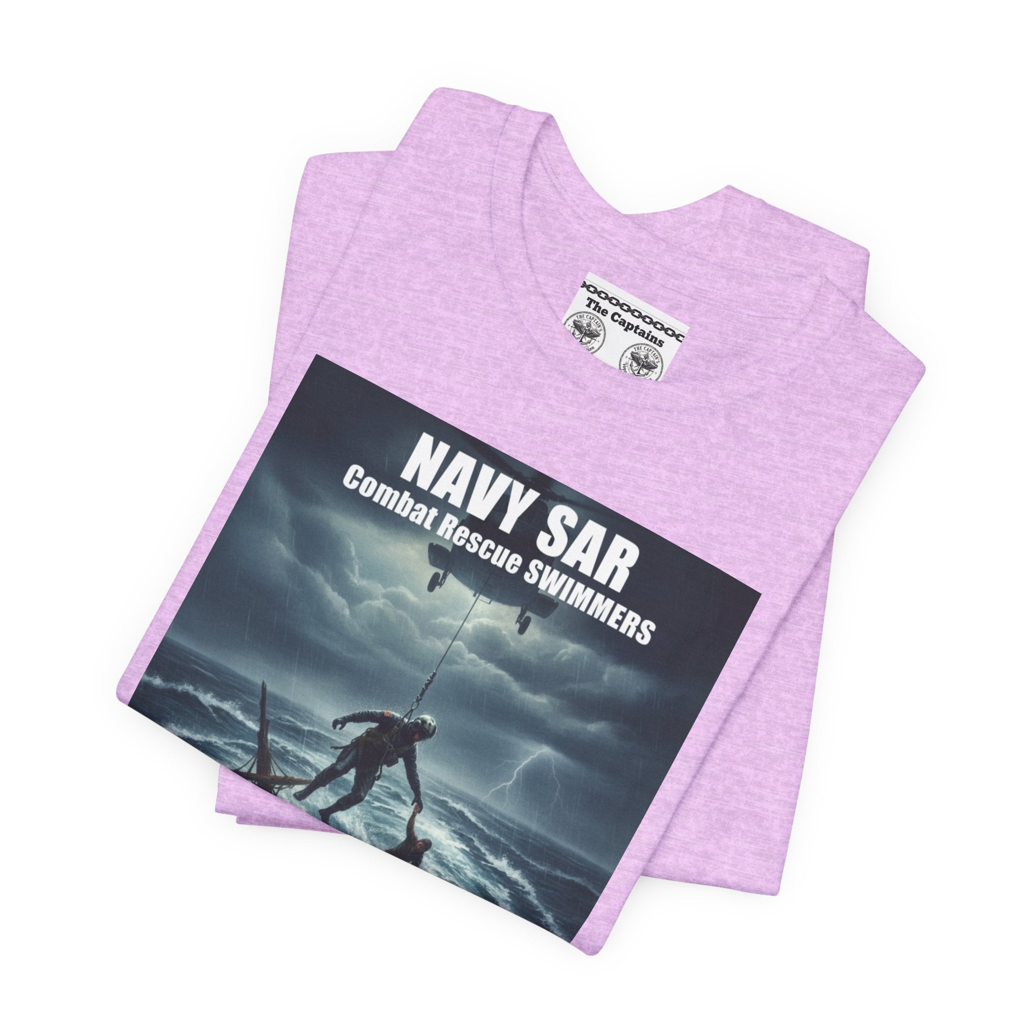 Navy SAR Combat Rescue Swimmers T-Shirt — "We Know No Limits"