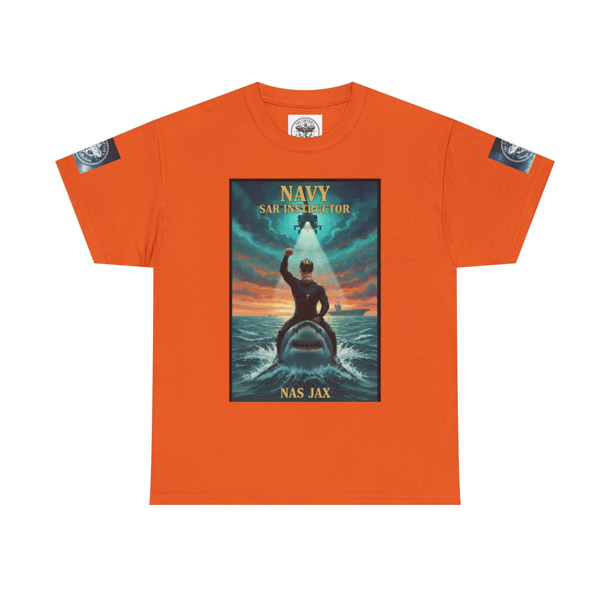 Navy Search & Rescue Graphic Tee — SAR Helicopter Rescue Scene