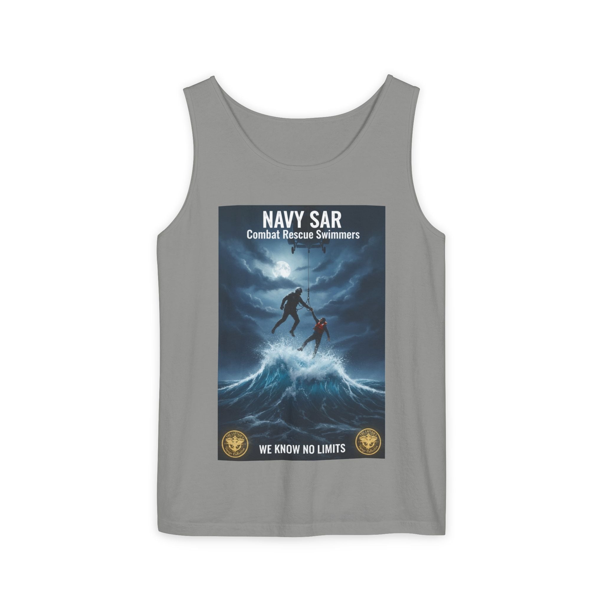 Navy SAR Tank Top — "We Know No Limits" Combat Rescue Swimmers