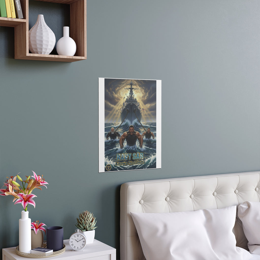 Navy SEALs Silk Poster — 'Nothing Is Impossible' Military Wall Art (Indoor/Outdoor)