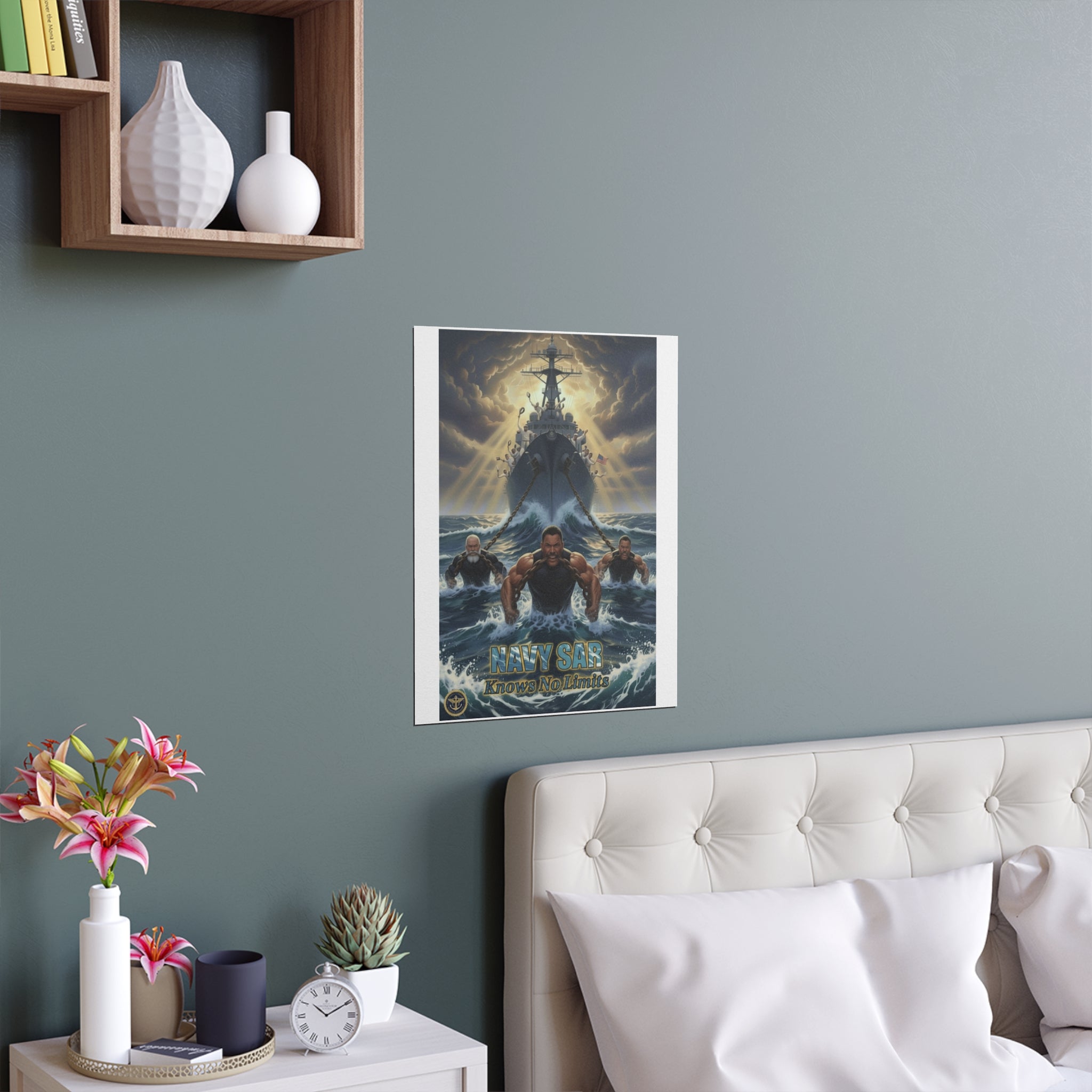 Navy SEALs Silk Poster — 'Nothing Is Impossible' Military Wall Art (Indoor/Outdoor)