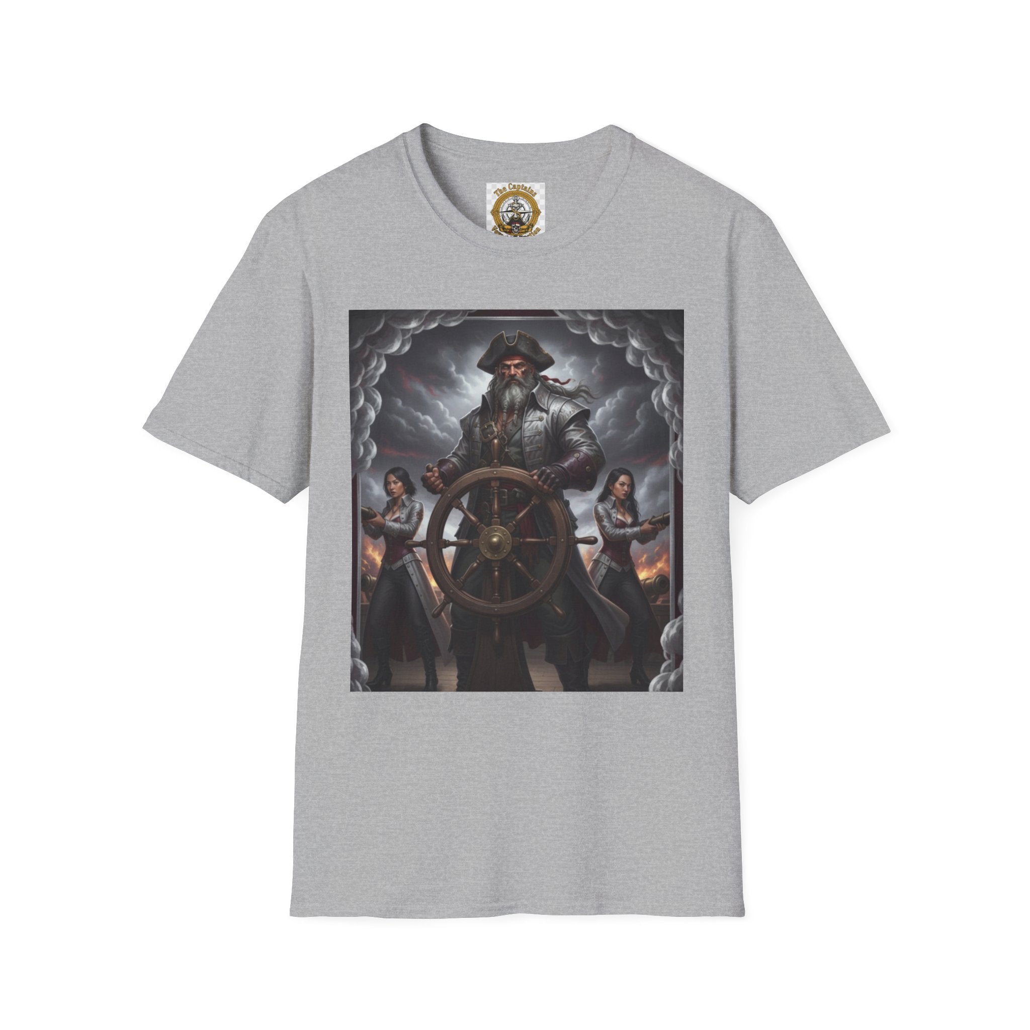 Pirate Captain T-Shirt — Vintage Nautical Adventure Graphic Tee