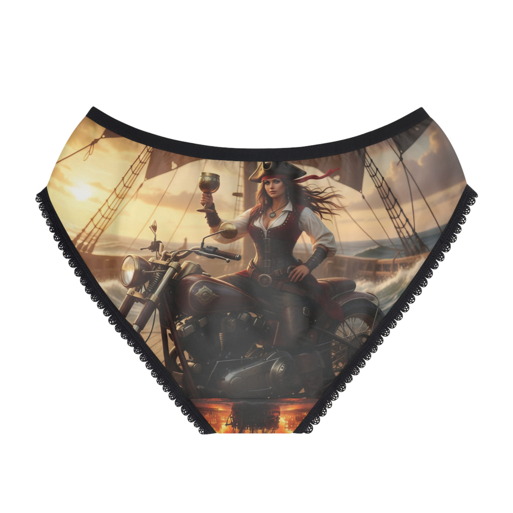 Pirate Captains Voyage Women's Briefs — Vintage Nautical Pirate Art AOP