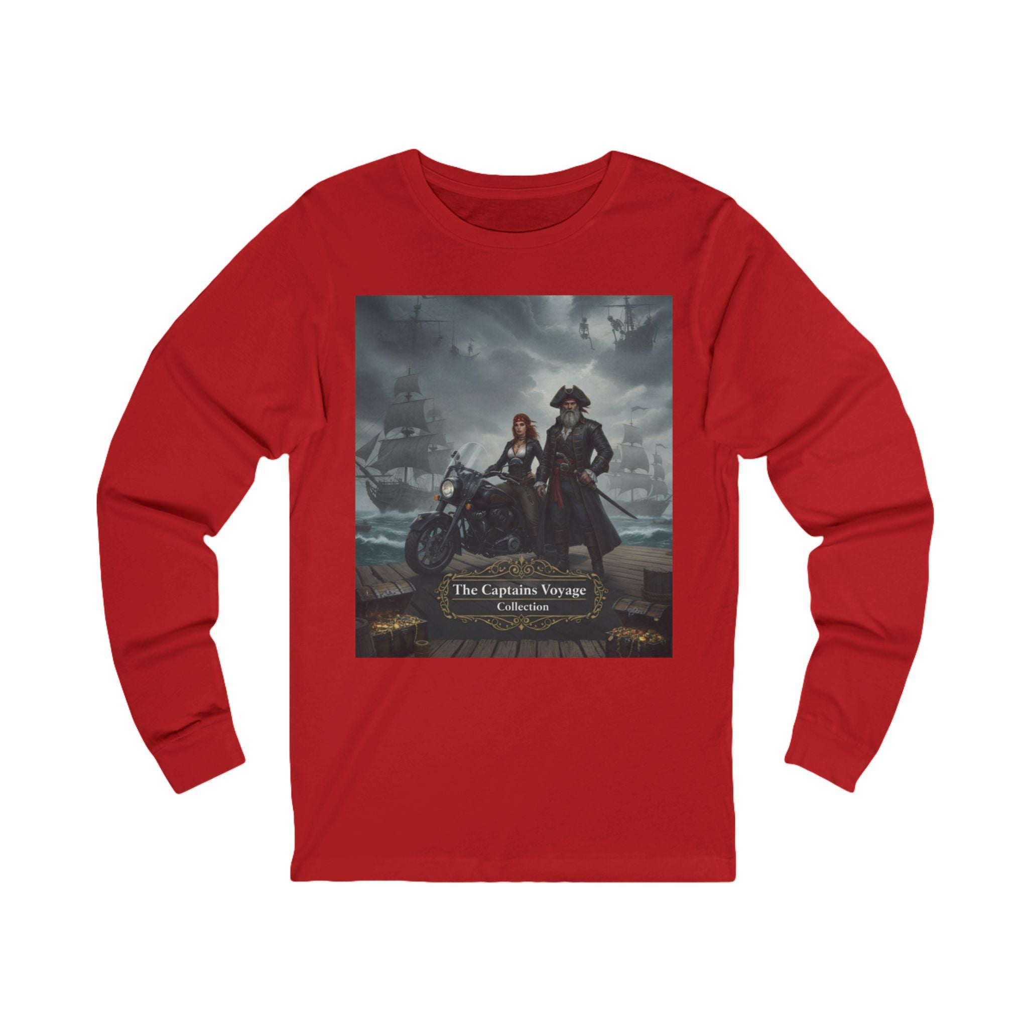 Pirate Crew Long Sleeve Tee - The Lantern Thieves Ship Design