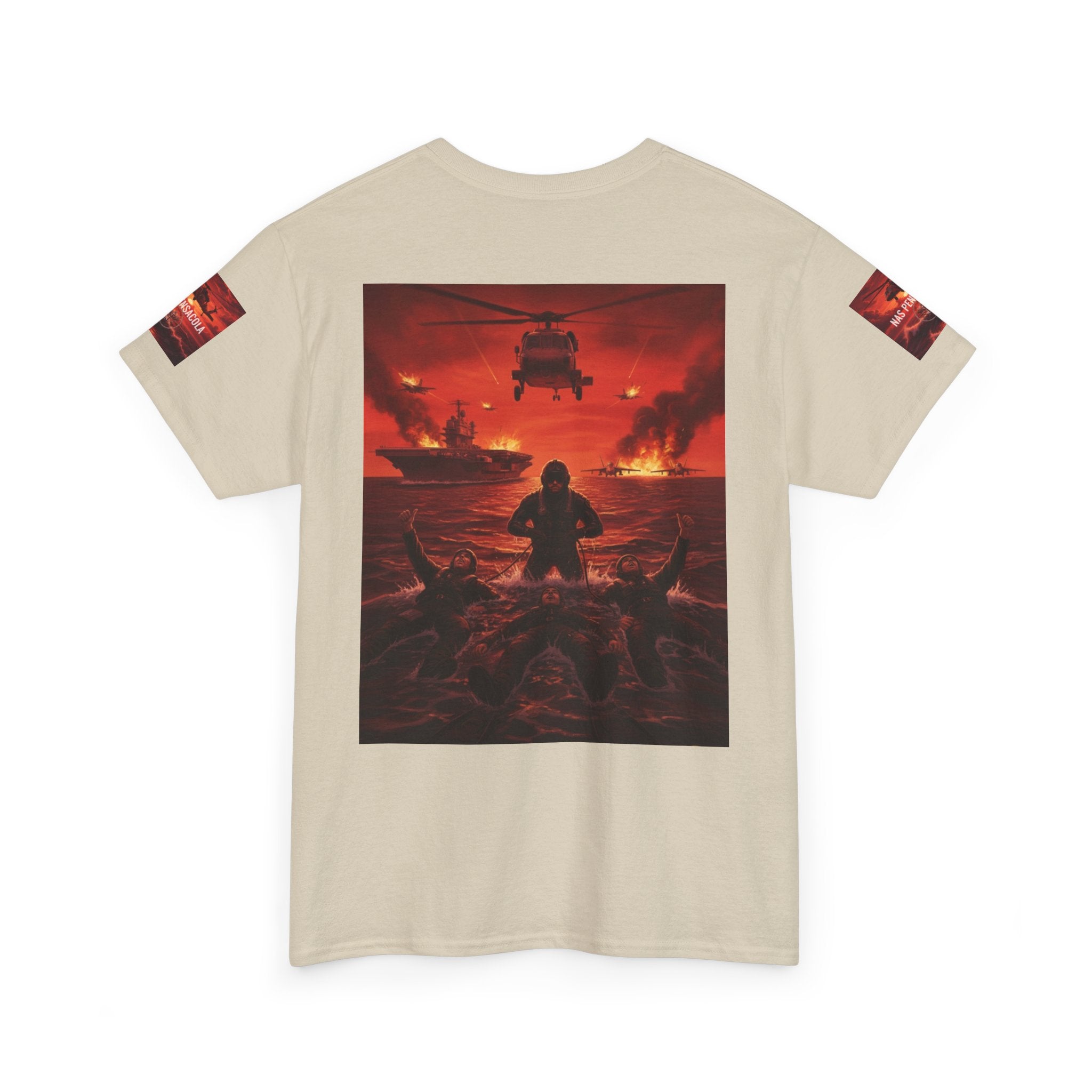 Rescue Swimmer Graphic Tee — NAS Pensacola Military Helicopter Design